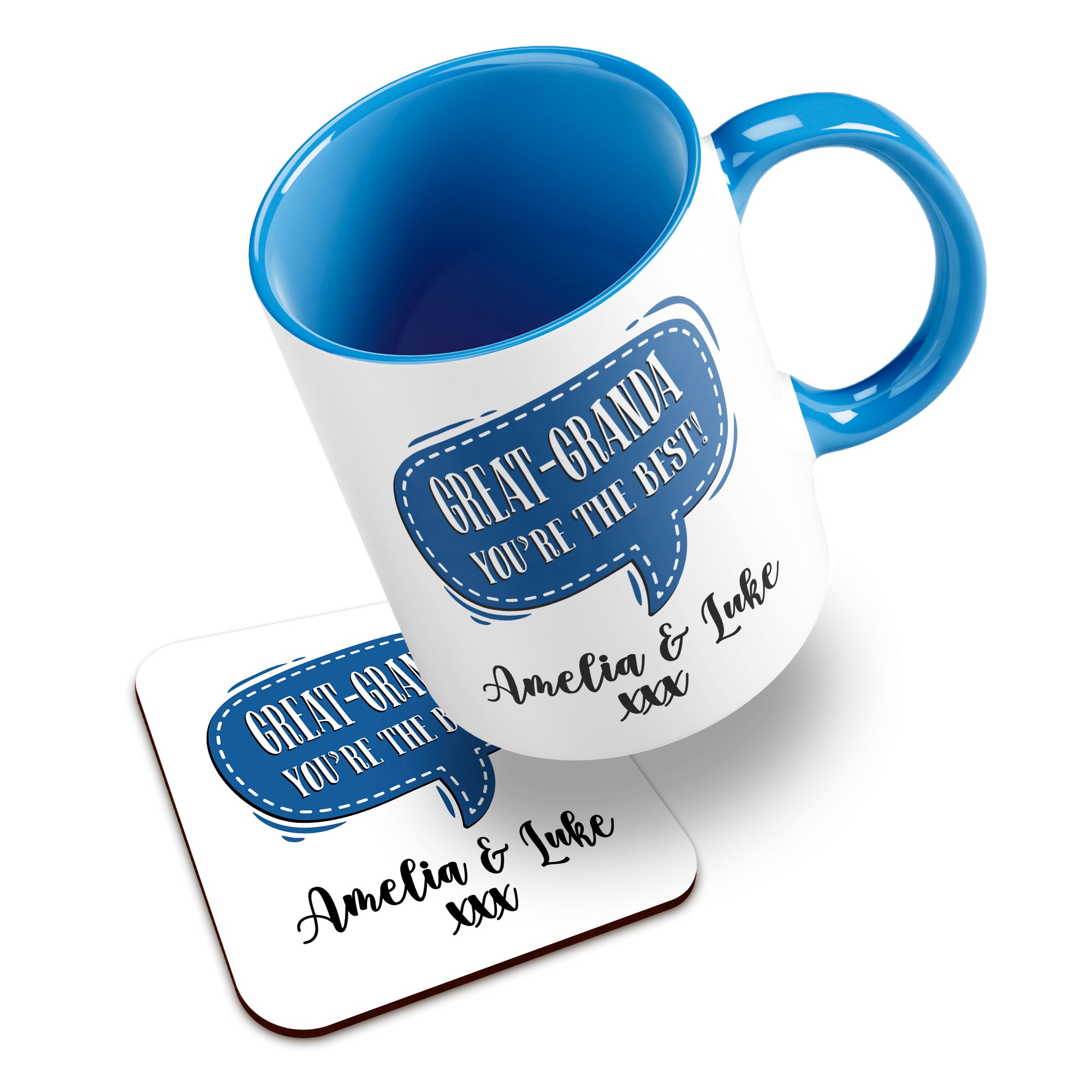 Personalised (Male Relation) You're The Best Ceramic Mug With High-Gloss Coaster