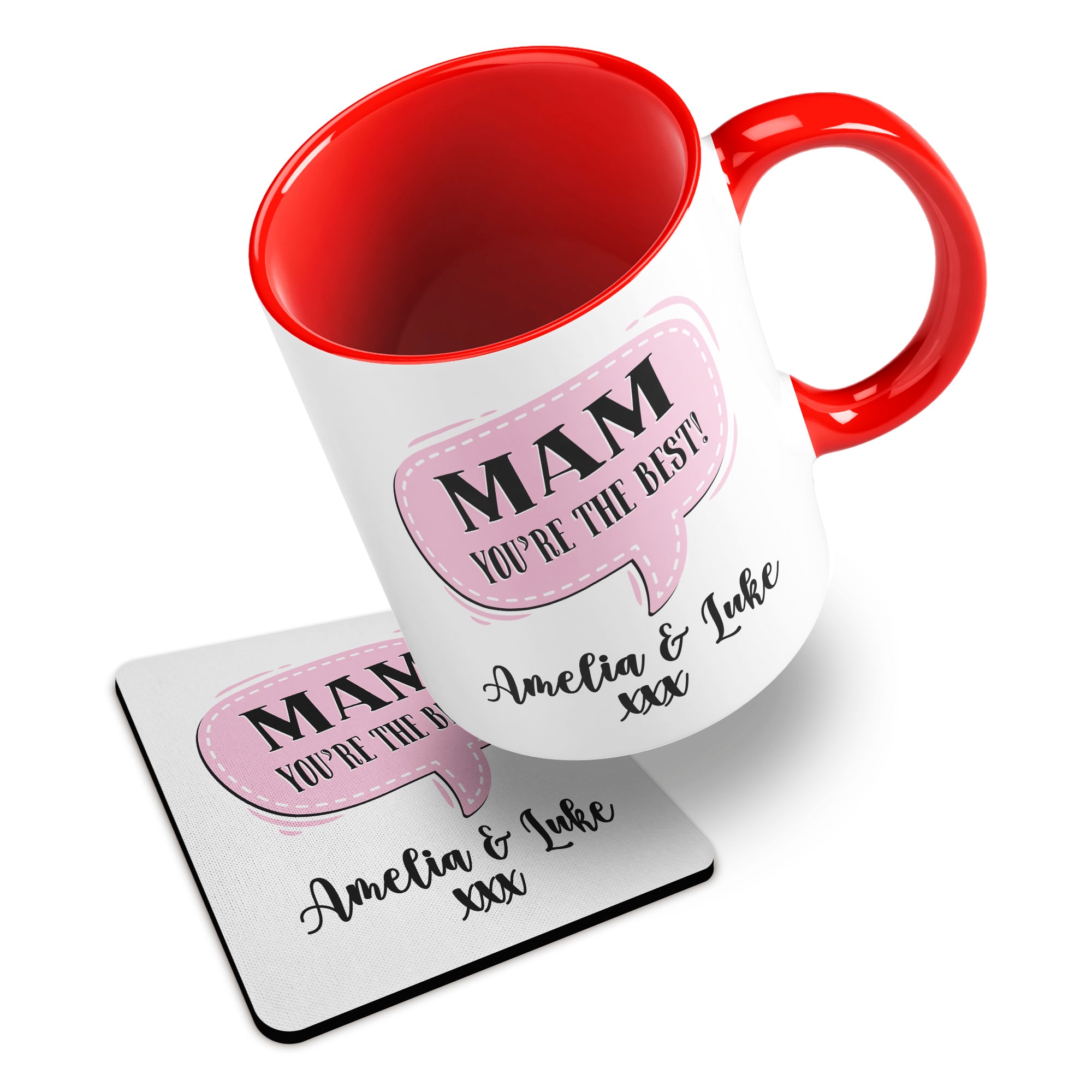 Personalised (Female Relation) You're The Best Ceramic Mug With Rubber Coaster