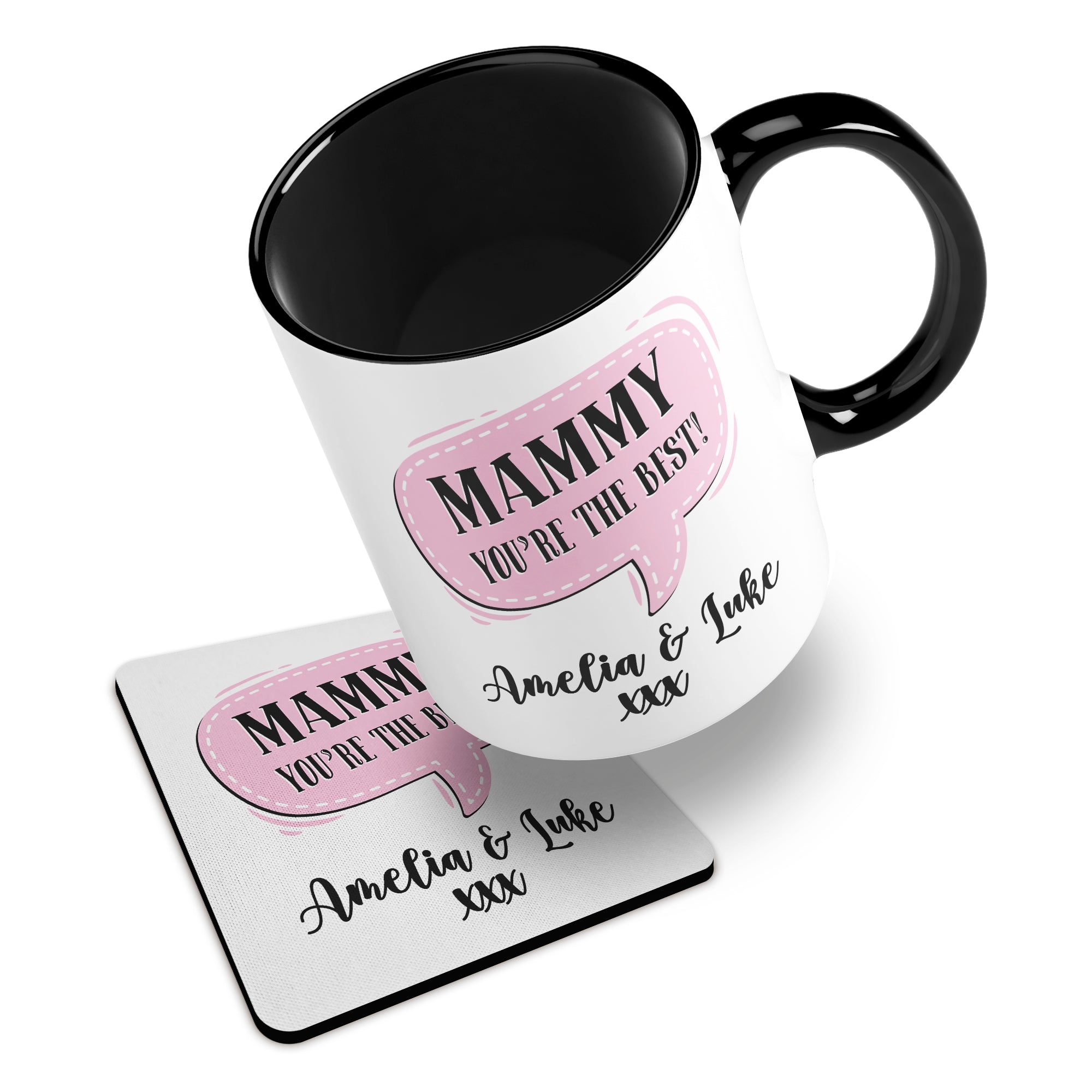 Personalised (Female Relation) You're The Best Ceramic Mug With Rubber Coaster