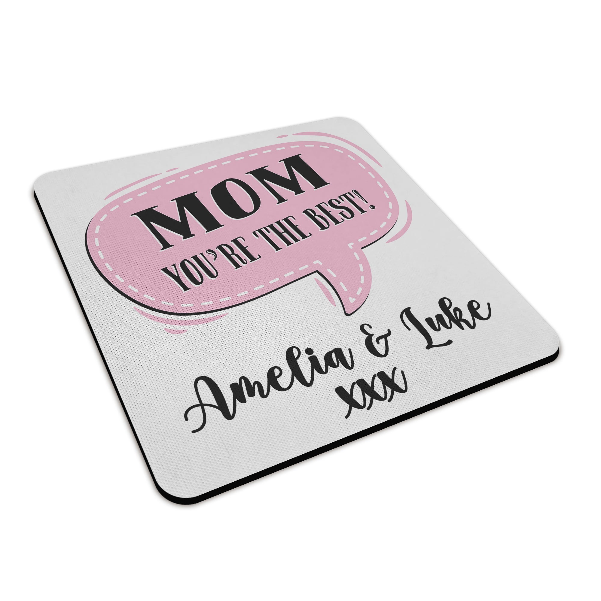 Personalised (Female Relation) You're The Best Square Fabric / Rubber Coaster