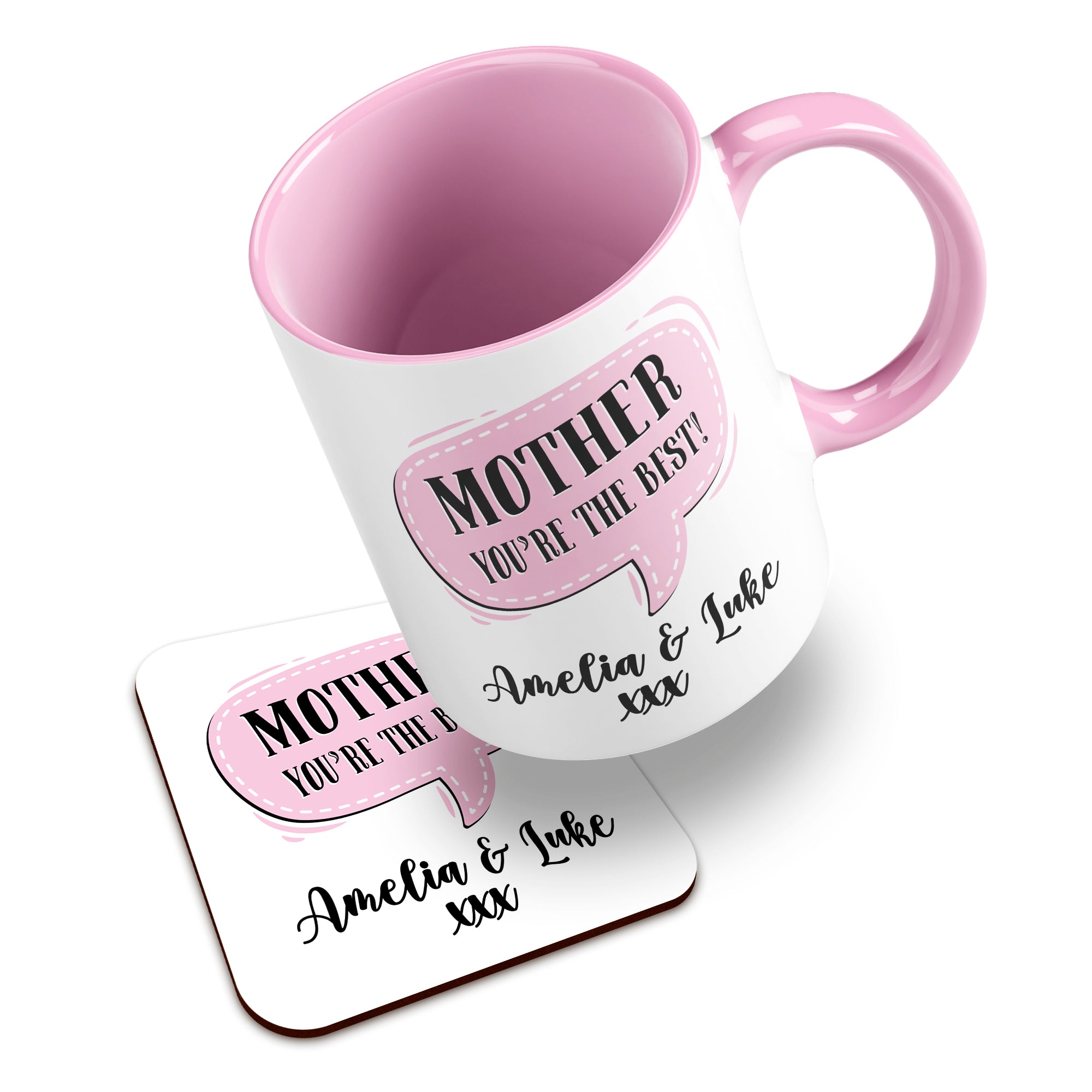 Personalised (Female Relation) You're The Best Ceramic Mug With High-Gloss Coaster