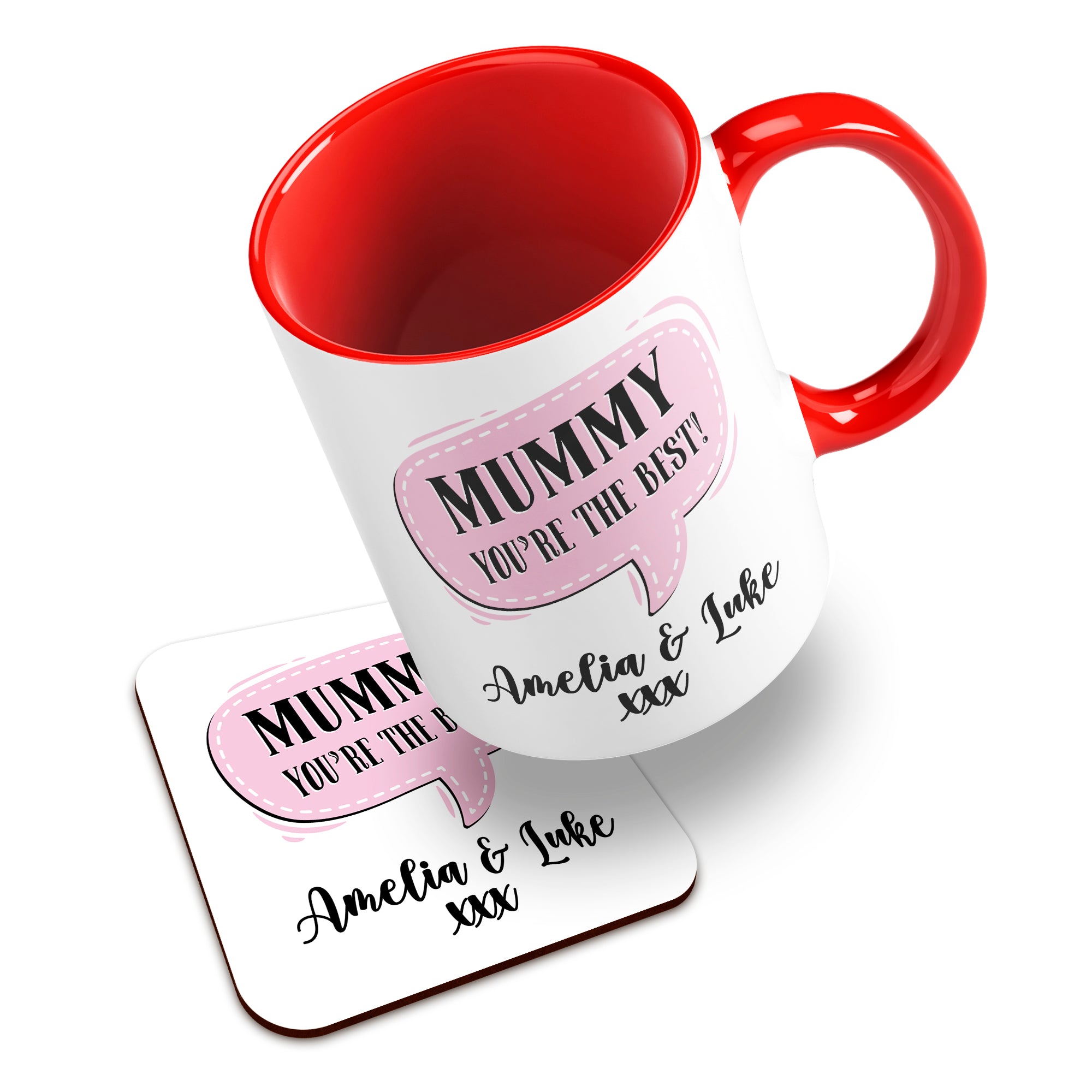 Personalised (Female Relation) You're The Best Ceramic Mug With High-Gloss Coaster