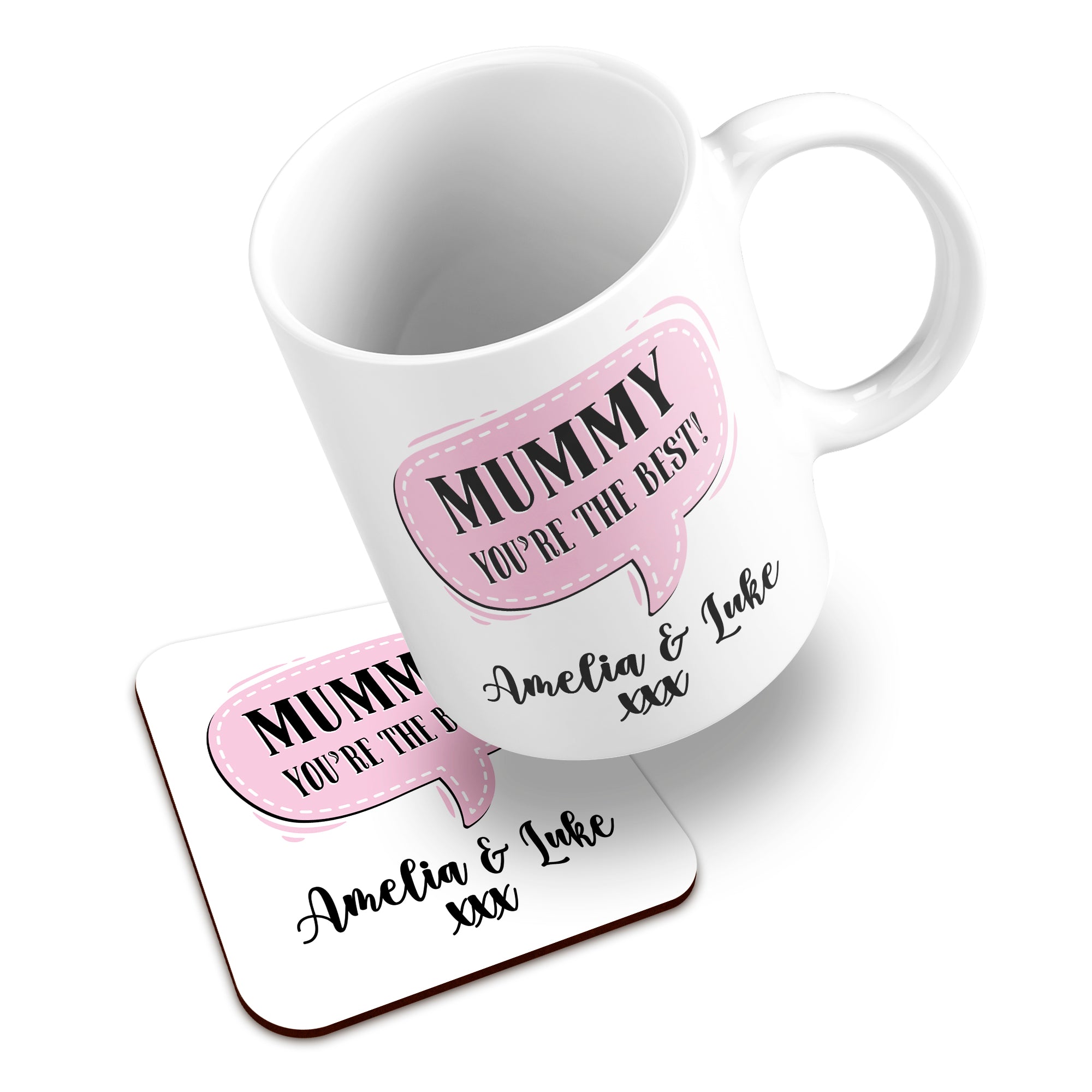Personalised (Female Relation) You're The Best Ceramic Mug With High-Gloss Coaster