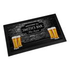 Personalised Welcome To (Any Name's) Bar Free House Rubber Bar Runner / Mat
