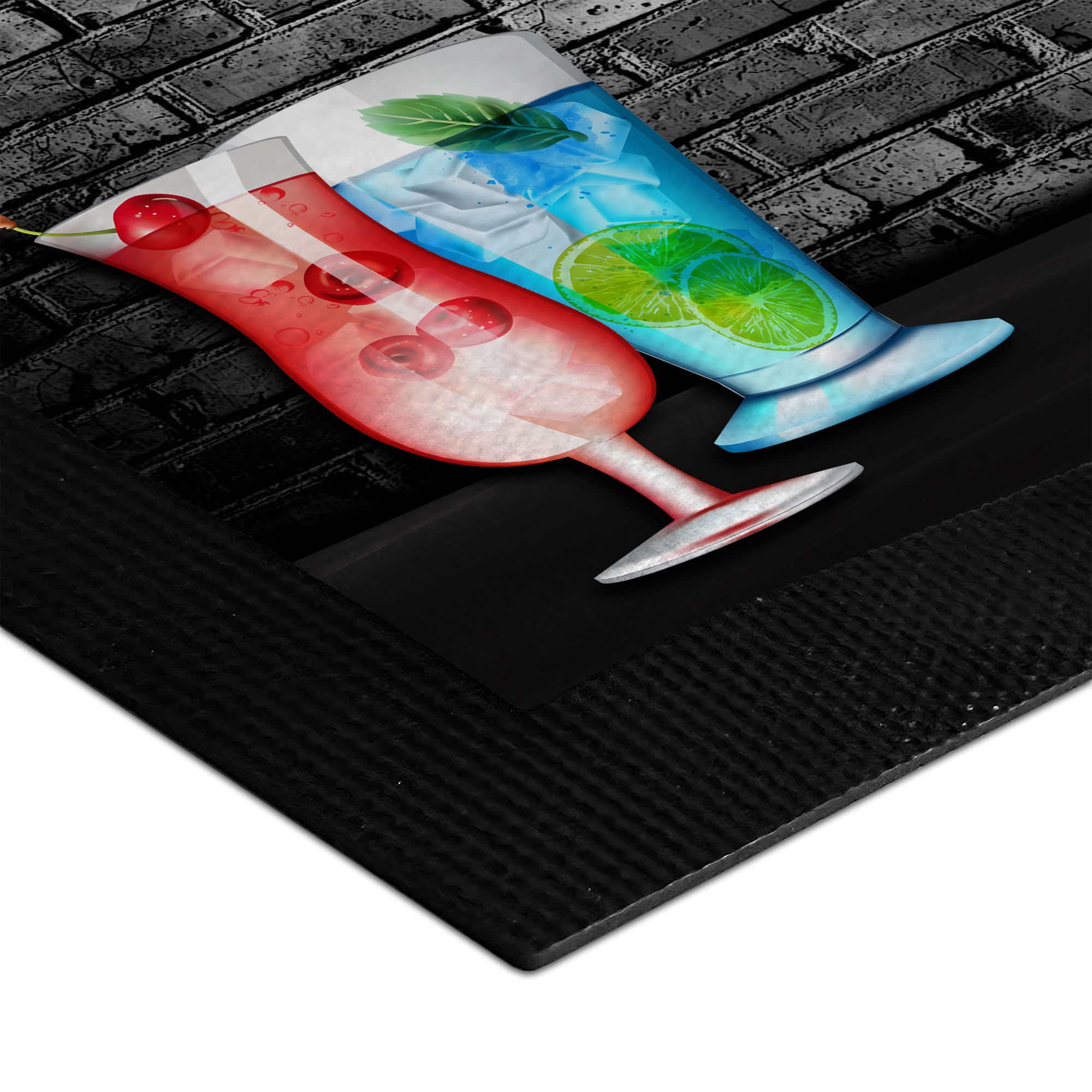 Personalised Welcome To (Any Name's) Cocktail Bar Rubber Bar Runner / Mat