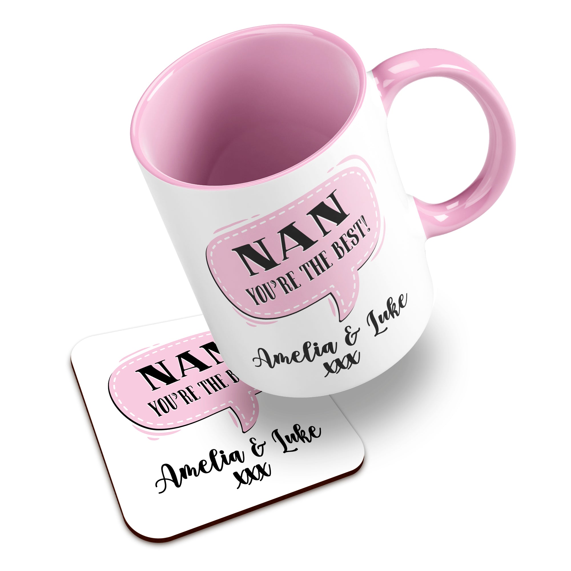 Personalised (Female Relation) You're The Best Ceramic Mug With High-Gloss Coaster