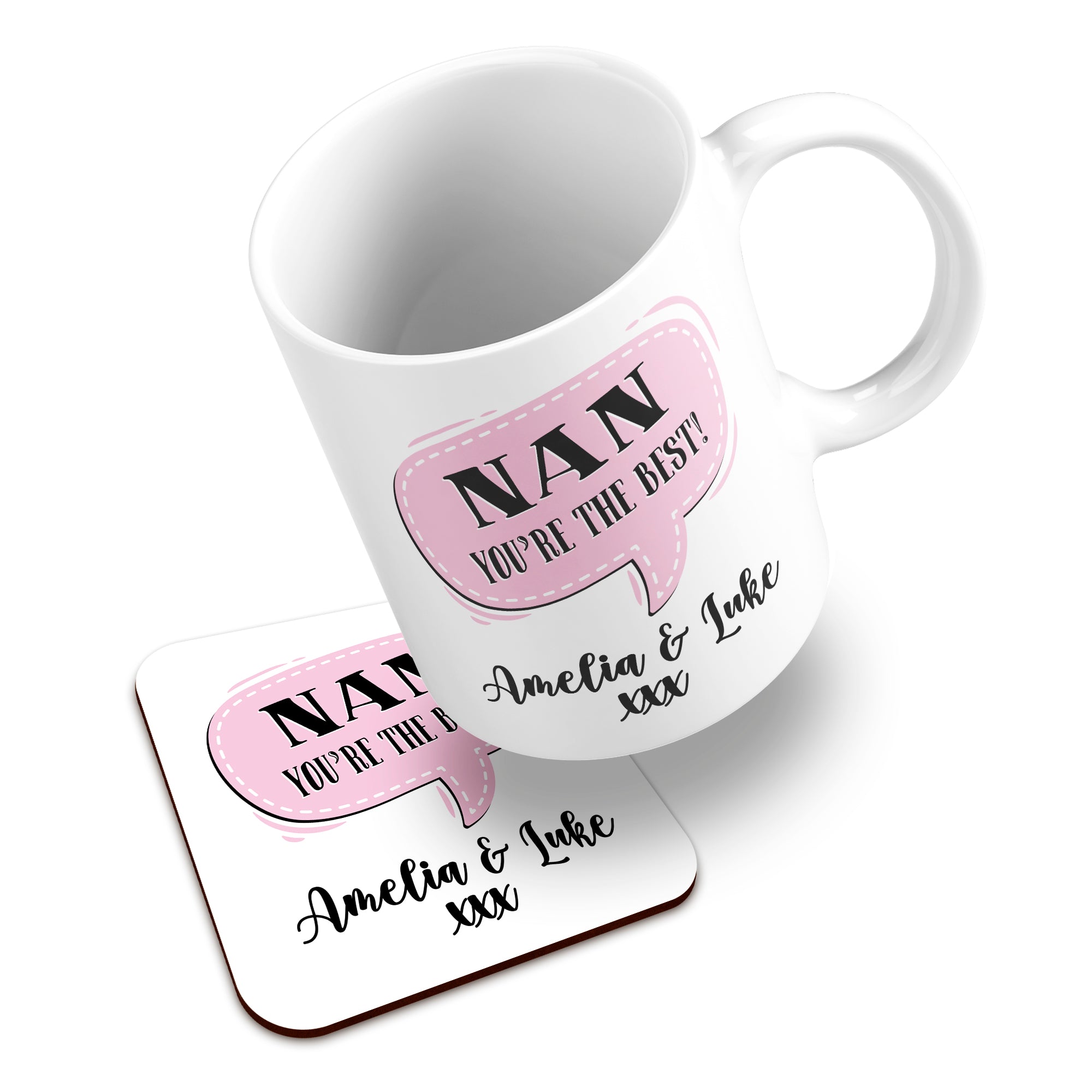 Personalised (Female Relation) You're The Best Ceramic Mug With High-Gloss Coaster