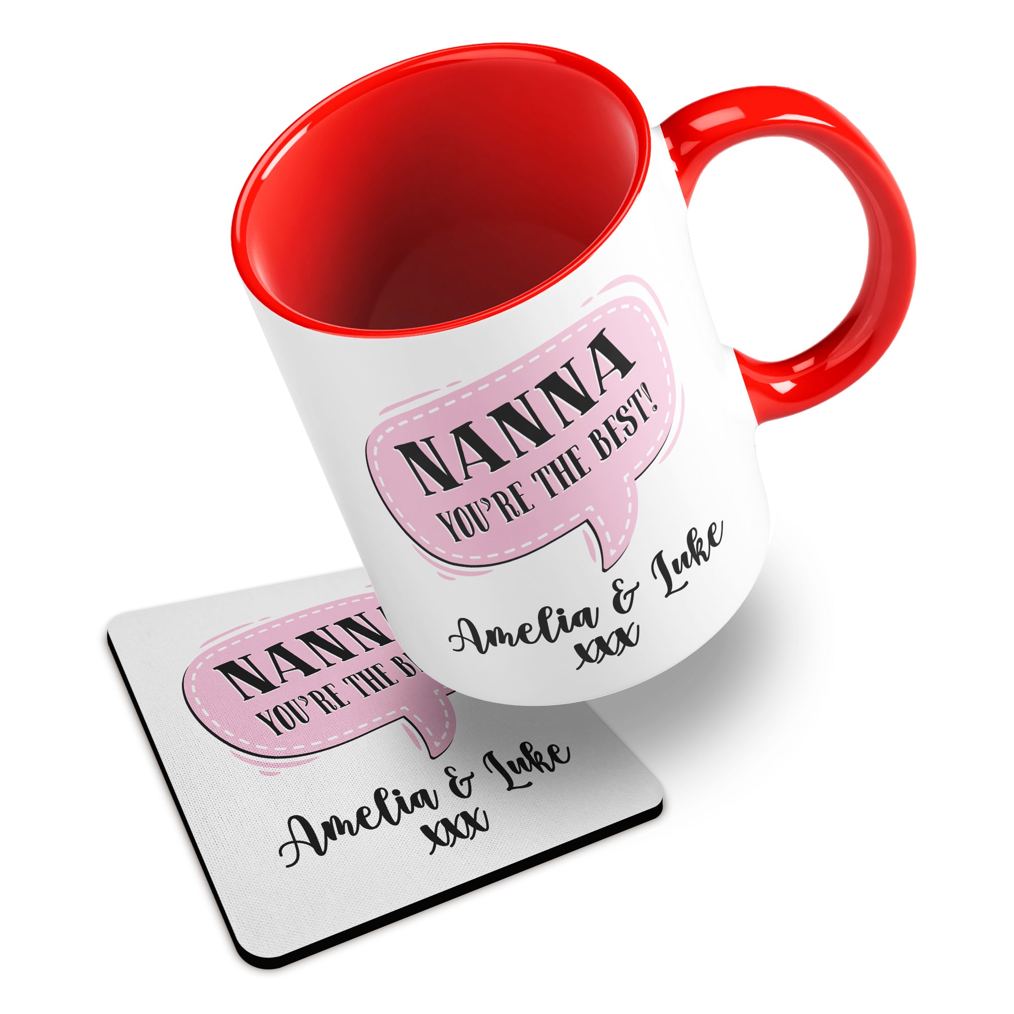 Personalised (Female Relation) You're The Best Ceramic Mug With Rubber Coaster