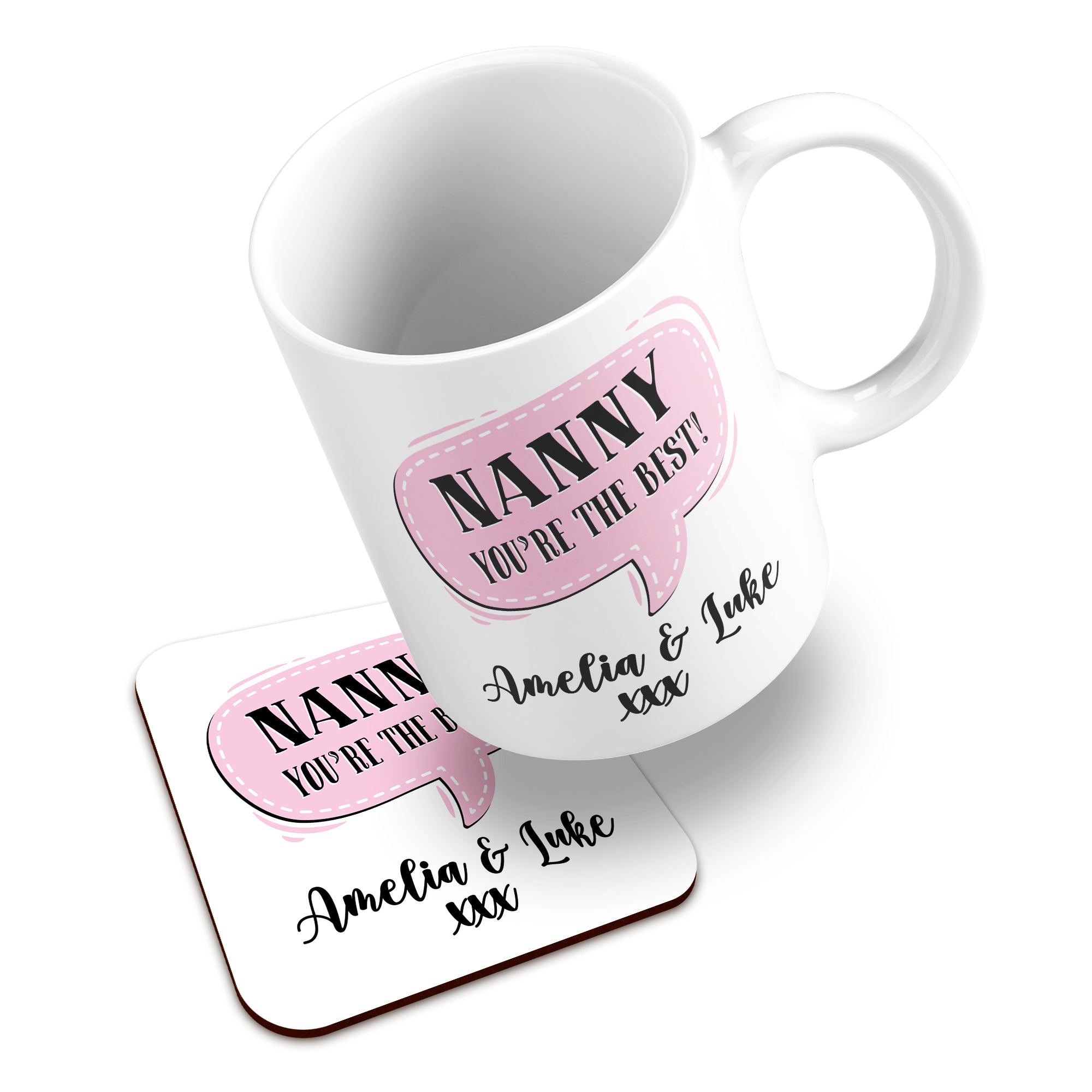 Personalised (Female Relation) You're The Best Ceramic Mug With High-Gloss Coaster