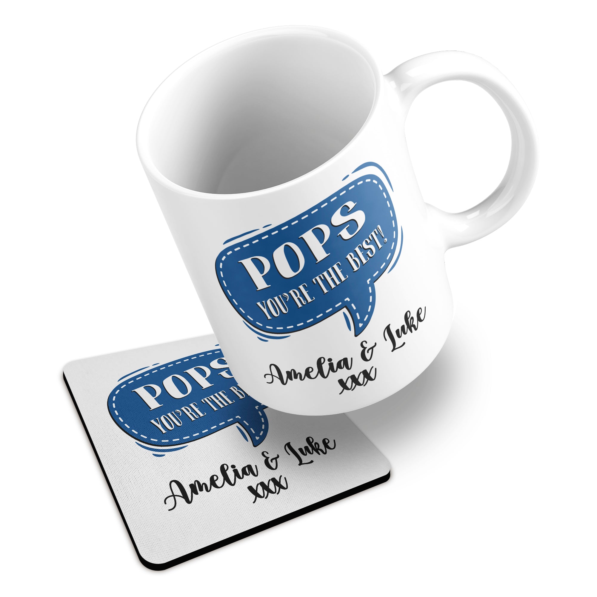 Personalised (Male Relation) You're The Best Ceramic Mug With Rubber Coaster