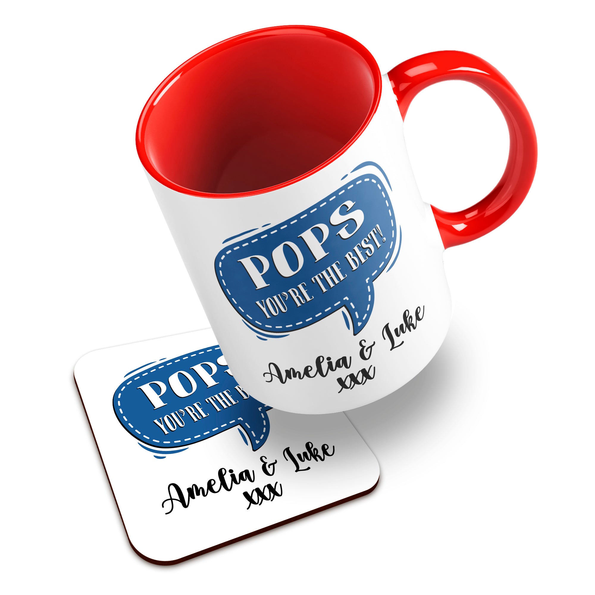 Personalised (Male Relation) You're The Best Ceramic Mug With High-Gloss Coaster