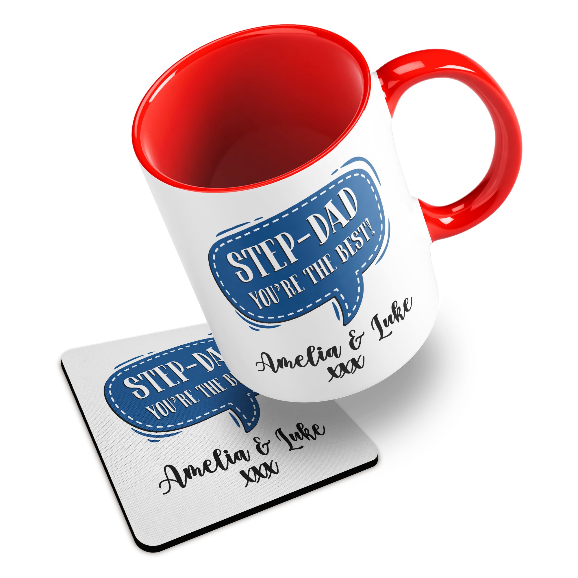 Personalised (Male Relation) You're The Best Ceramic Mug With Rubber Coaster