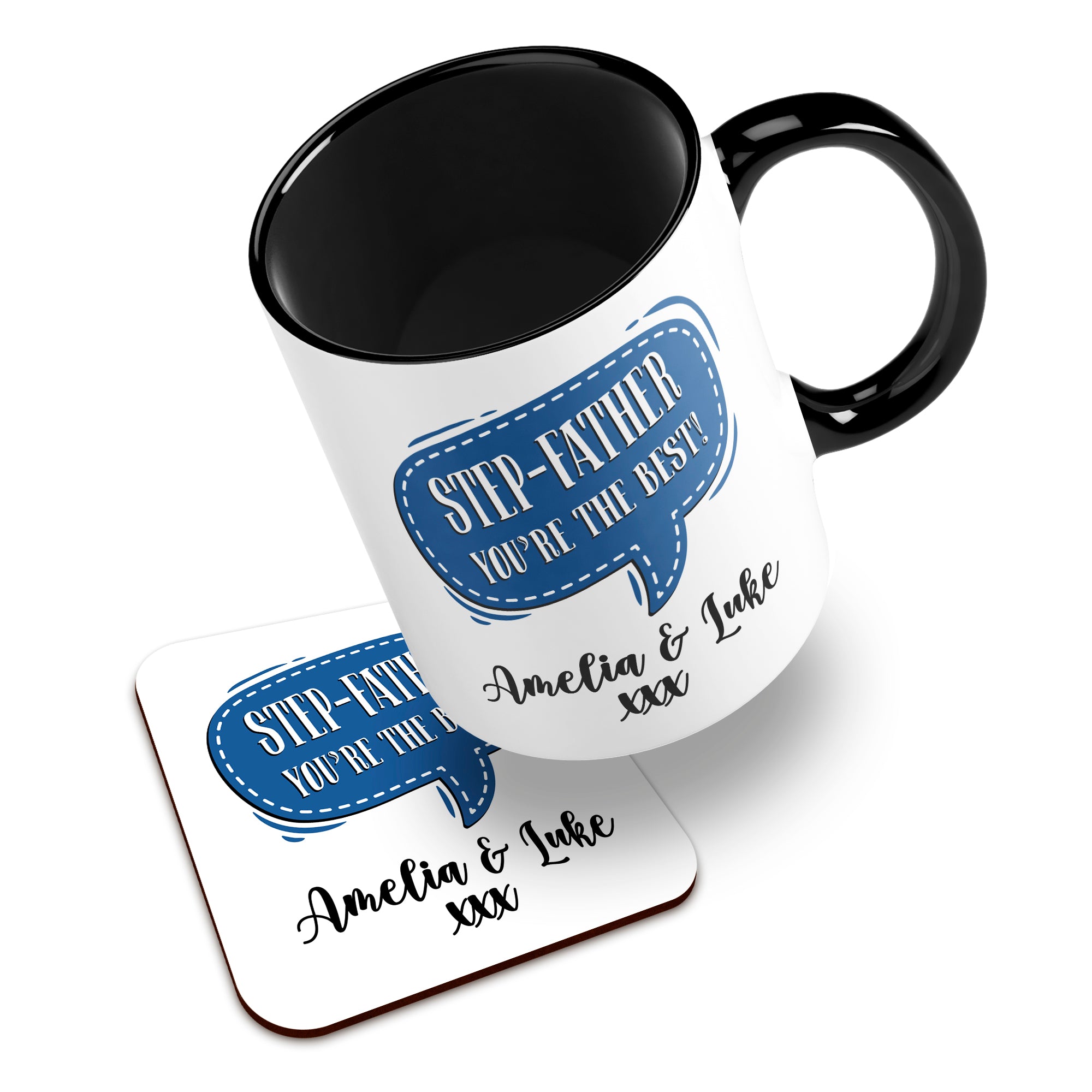 Personalised (Male Relation) You're The Best Ceramic Mug With High-Gloss Coaster