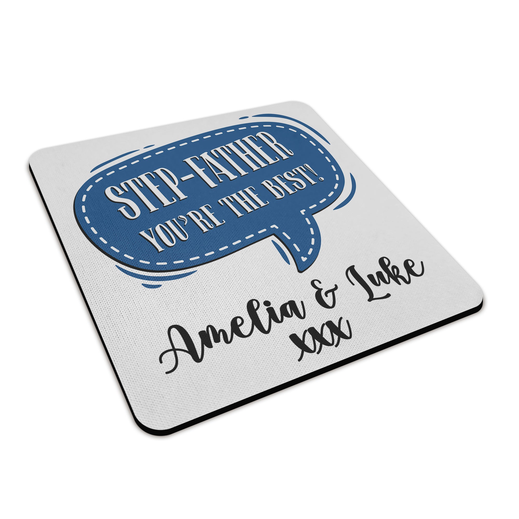 Personalised (Male Relation) You're The Best Square Fabric / Rubber Coaster