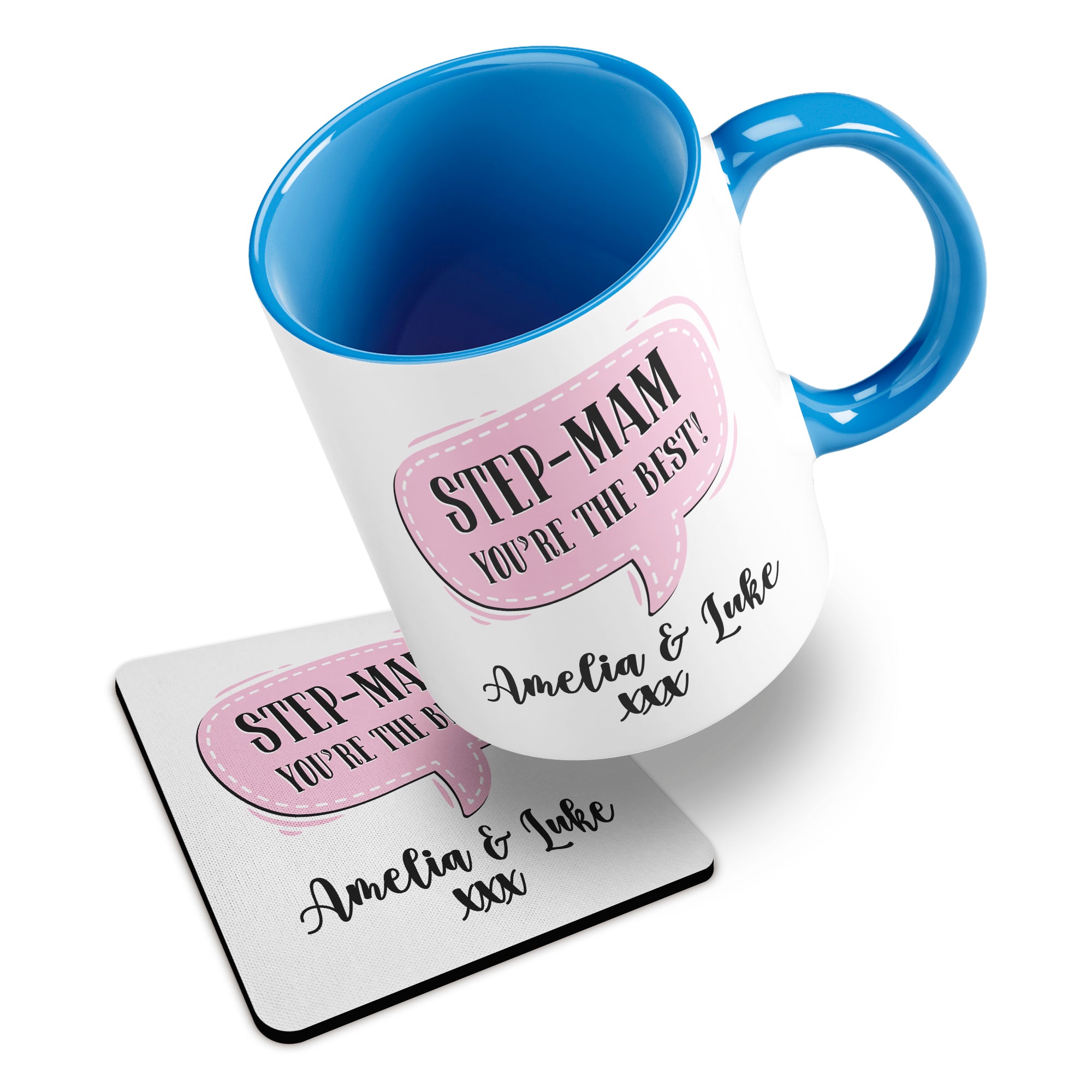 Personalised (Female Relation) You're The Best Ceramic Mug With Rubber Coaster