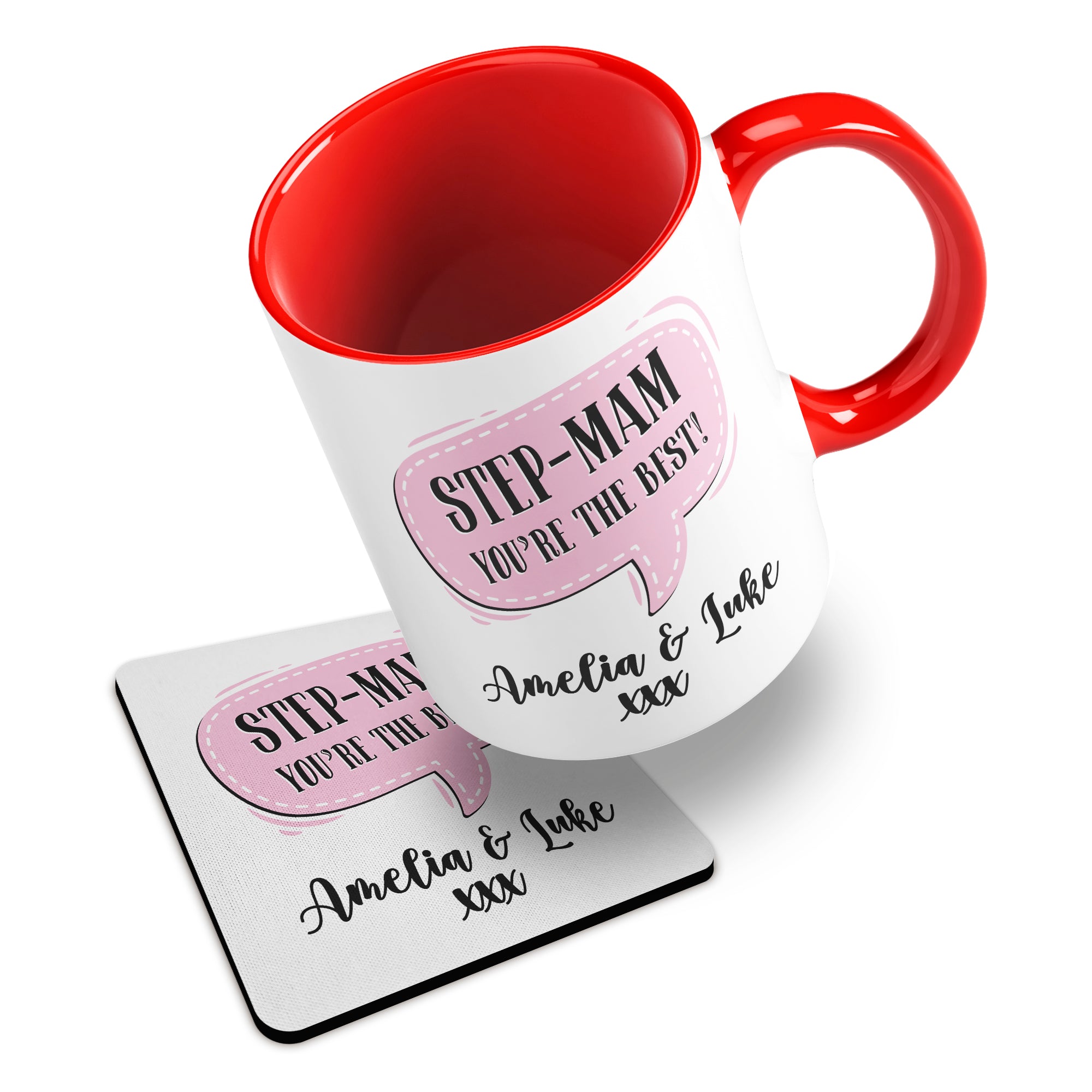 Personalised (Female Relation) You're The Best Ceramic Mug With Rubber Coaster