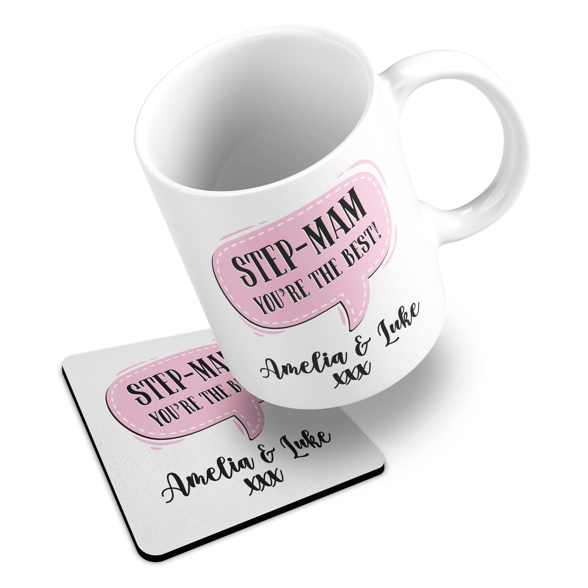 Personalised (Female Relation) You're The Best Ceramic Mug With Rubber Coaster