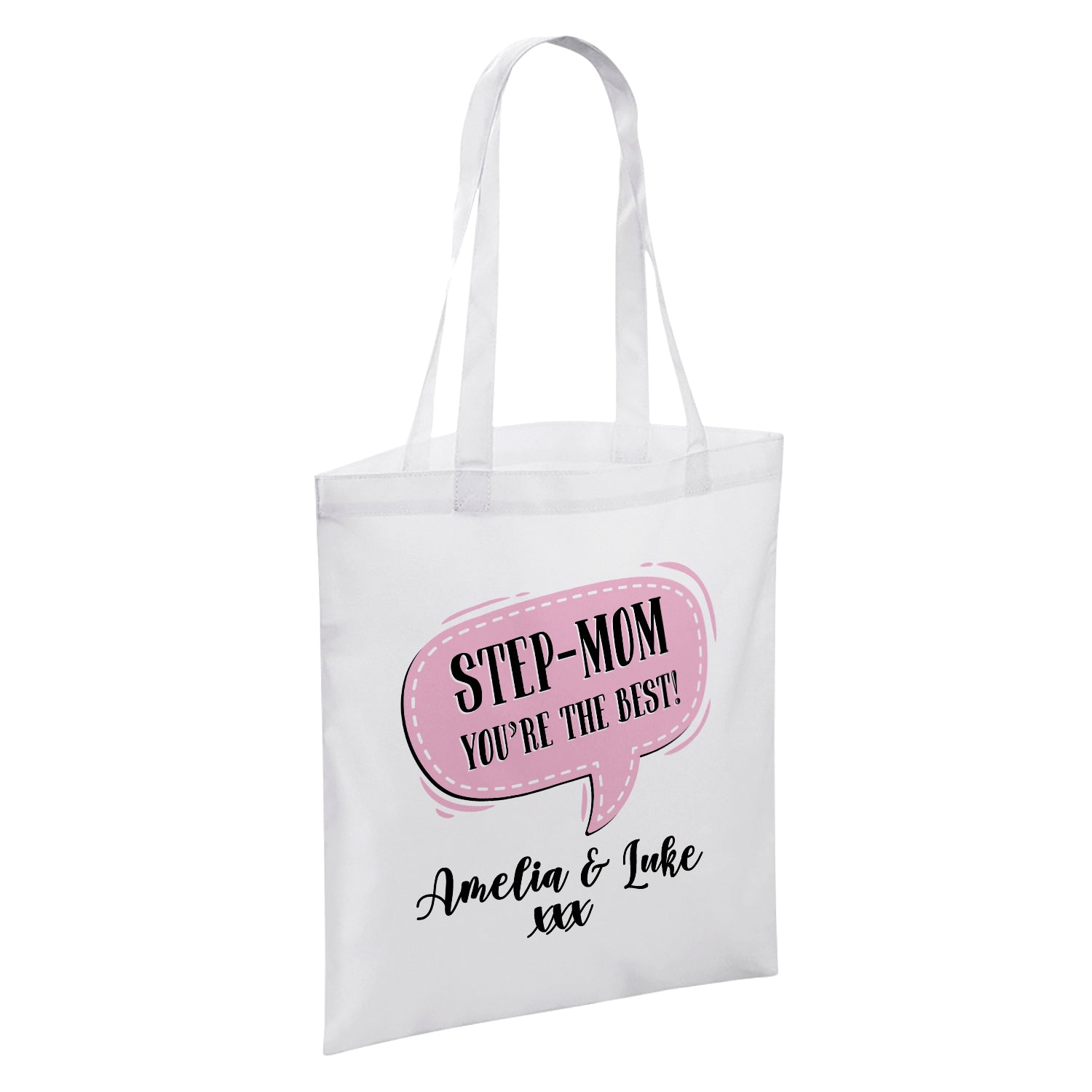Personalised (Female Relation) You're The Best White Reusable Shopper Tote Bag