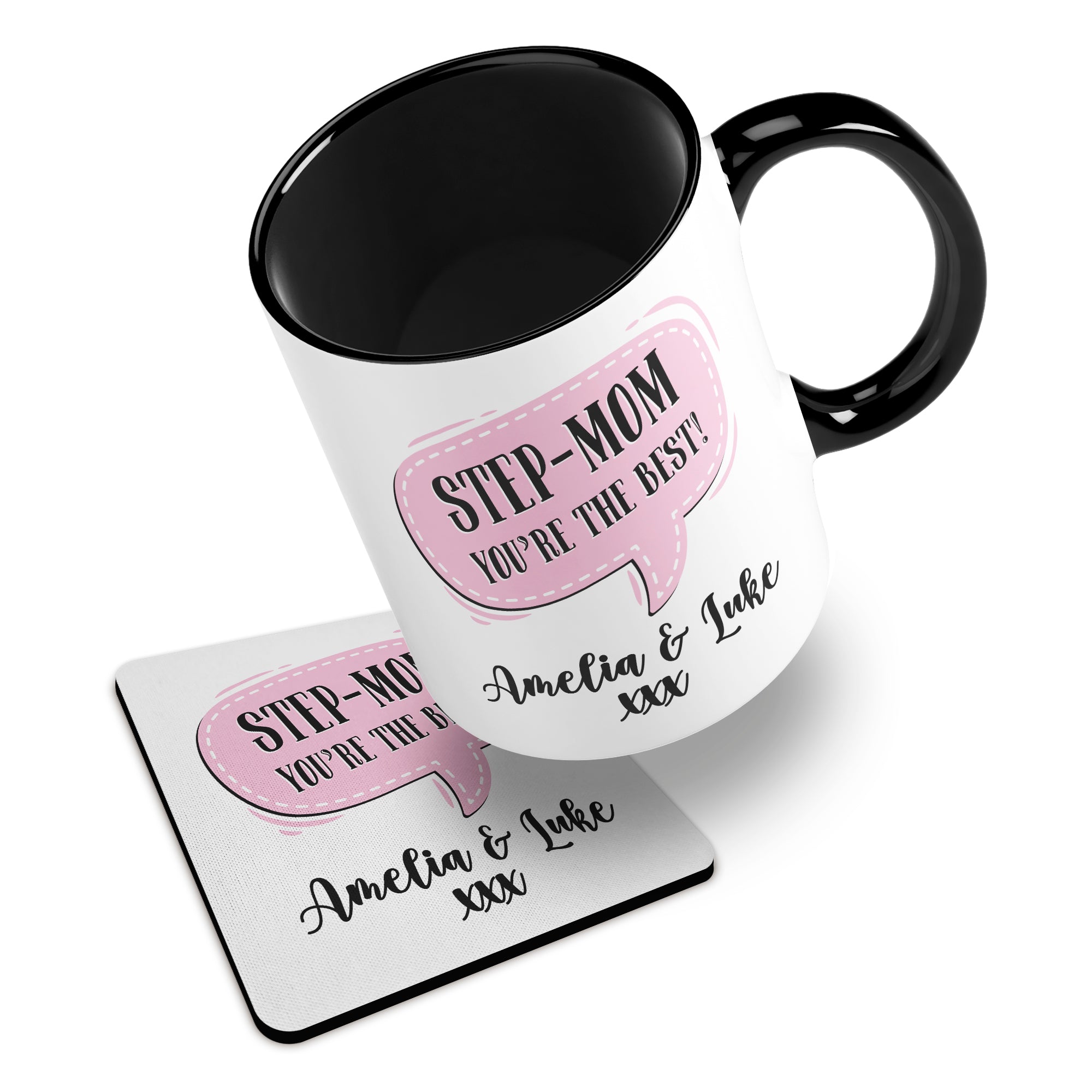 Personalised (Female Relation) You're The Best Ceramic Mug With Rubber Coaster