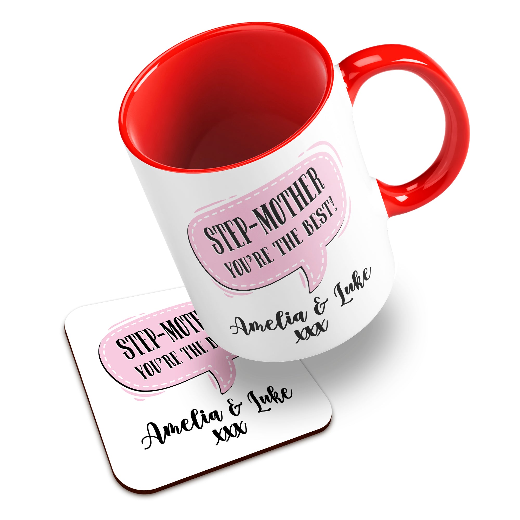 Personalised (Female Relation) You're The Best Ceramic Mug With High-Gloss Coaster