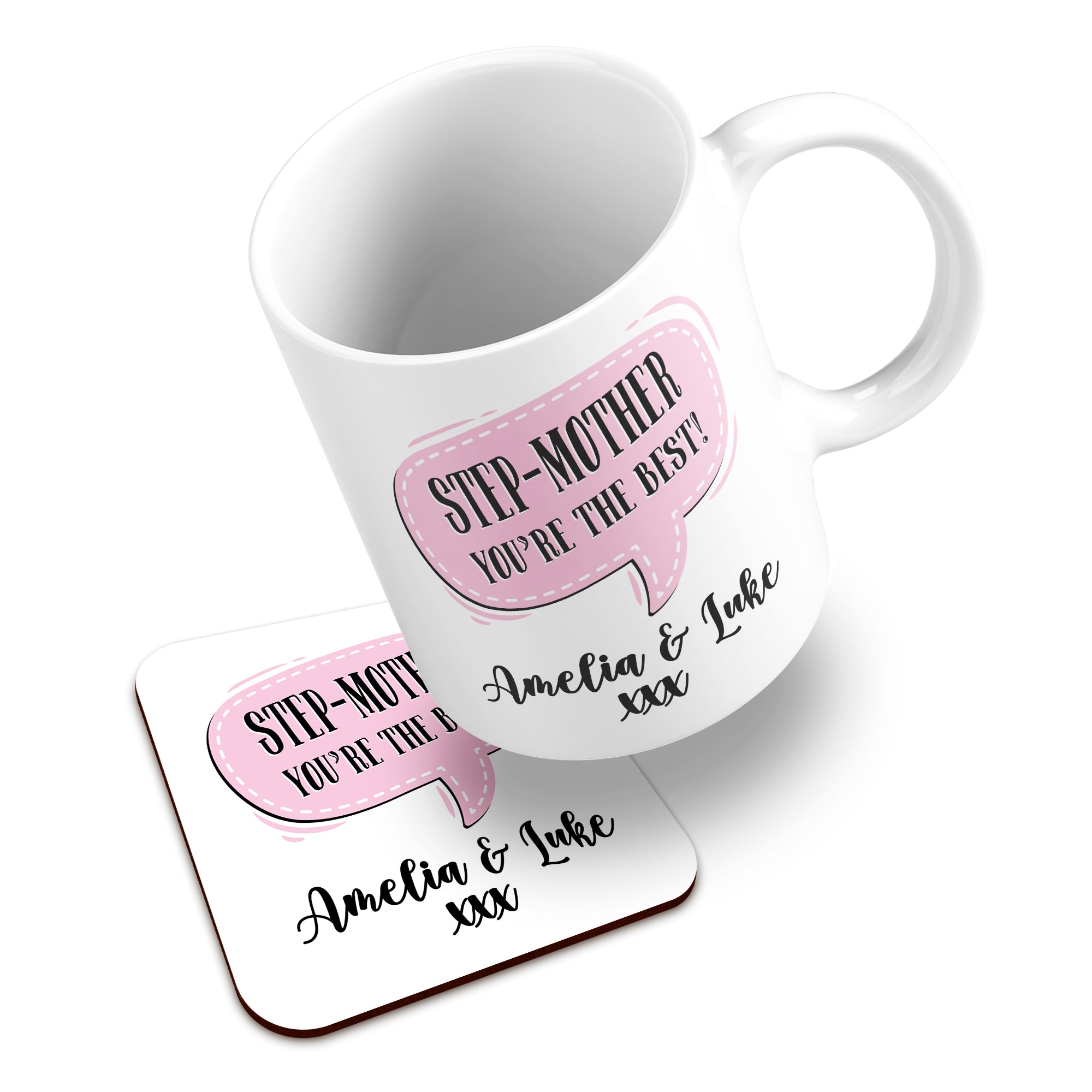 Personalised (Female Relation) You're The Best Ceramic Mug With High-Gloss Coaster