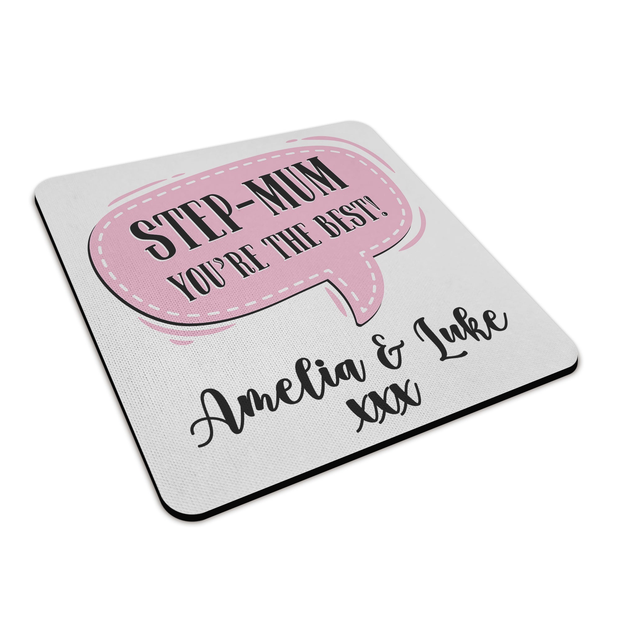 Personalised (Female Relation) You're The Best Square Fabric / Rubber Coaster