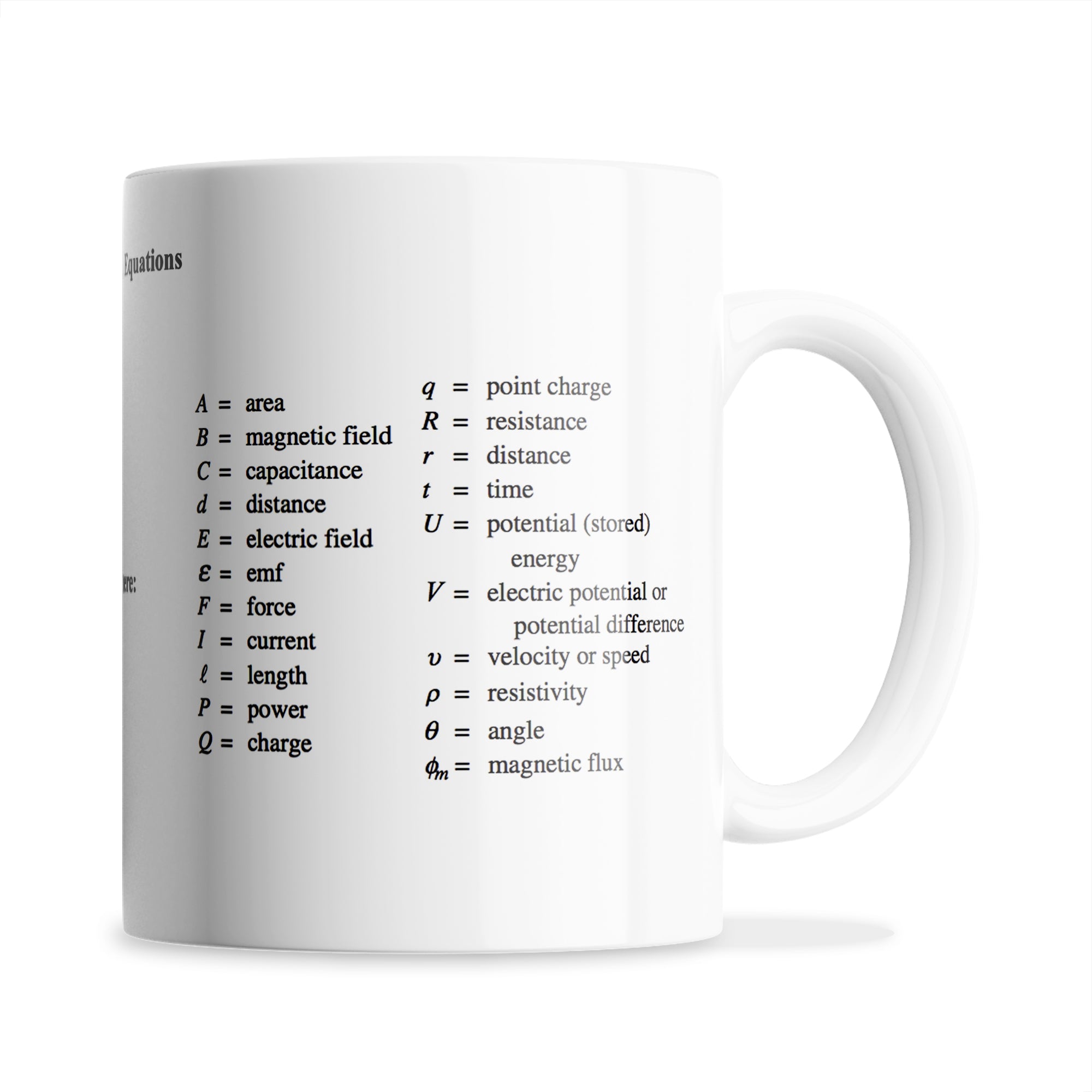 Physics Maths Science A Level College University Student Ceramic Coffee / Tea Mug
