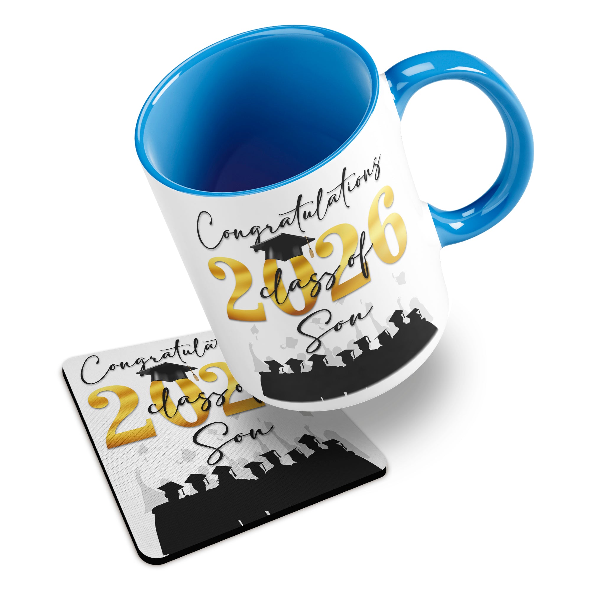 Congratulations on your Graduation Class of 2026 (Relation) Ceramic Mug With Rubber Coaster