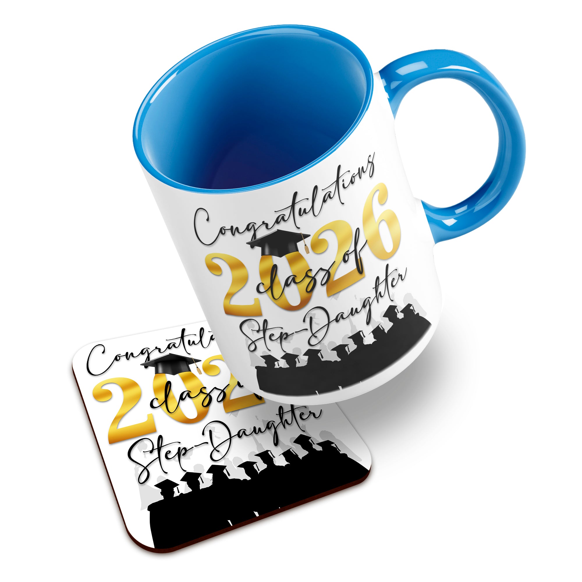 Congratulations on your Graduation Class of 2026 (Relation) Ceramic Mug With High-Gloss Coaster