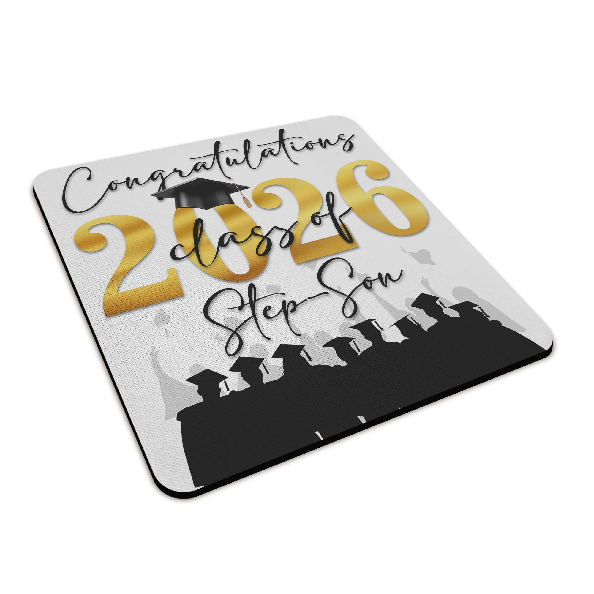 Congratulations on your Graduation Class of 2026 (Relation) Square Fabric / Rubber Coaster
