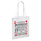 To My Gorgeous Amazing (Relation) White Reusable Shopper Tote Bag