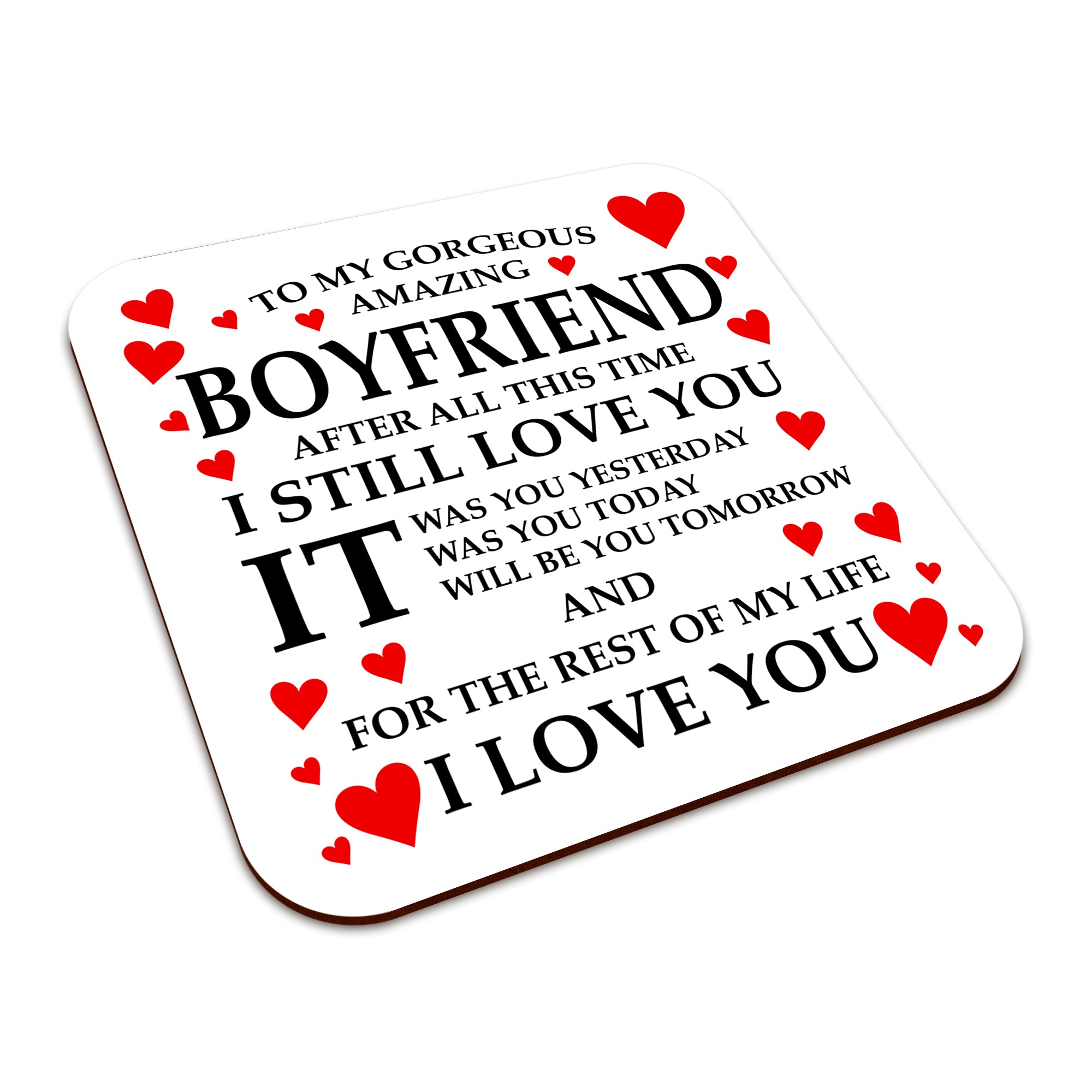 To My Gorgeous Amazing (Relation) Ceramic Mug With High-Gloss Coaster