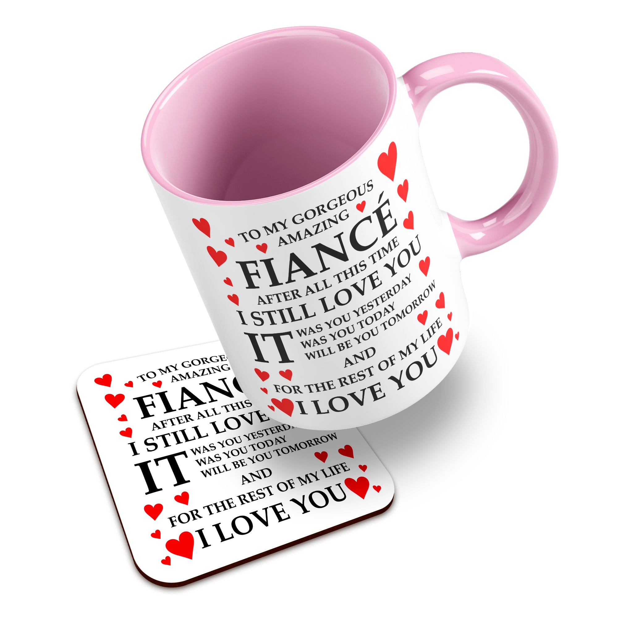 To My Gorgeous Amazing (Relation) Ceramic Mug With High-Gloss Coaster