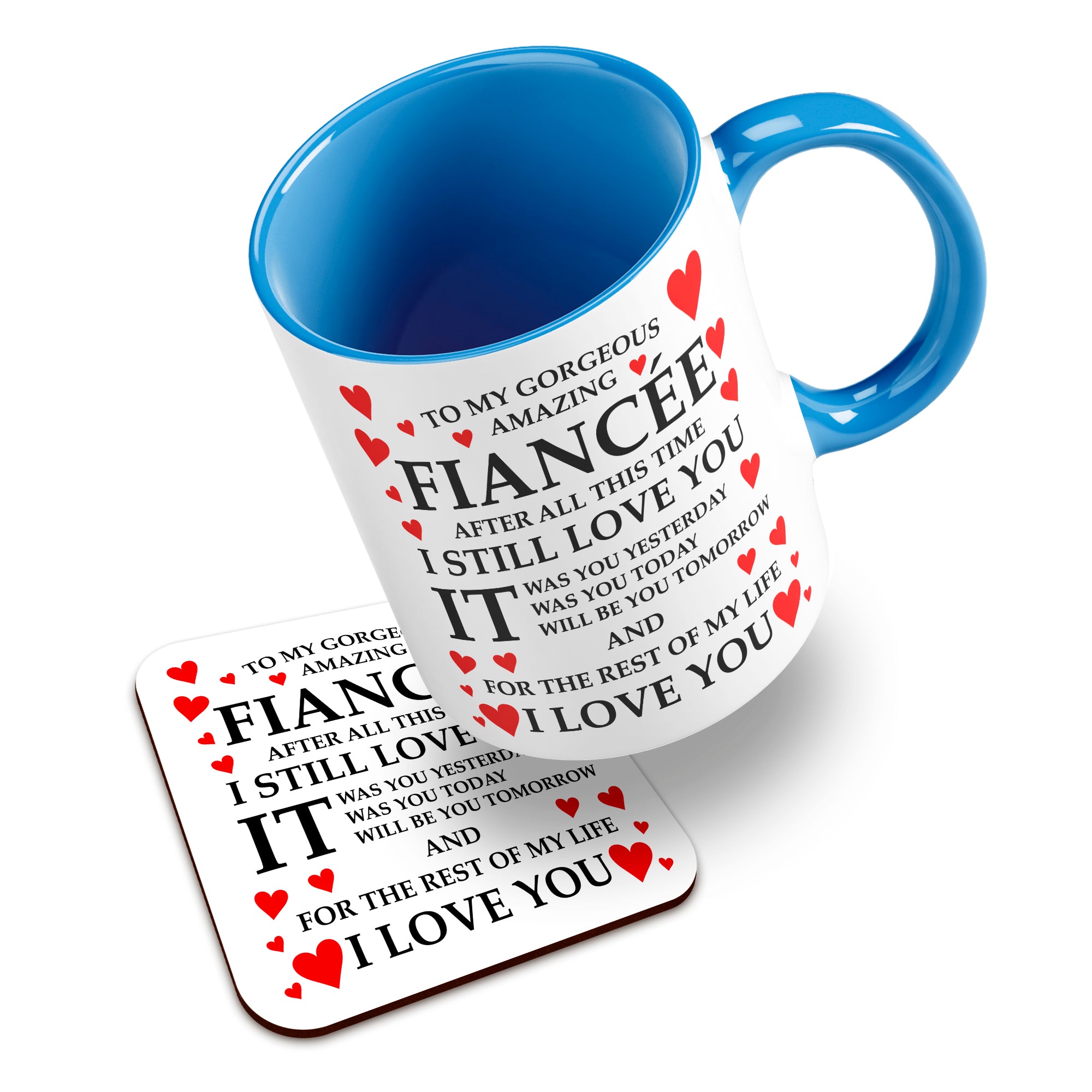 To My Gorgeous Amazing (Relation) Ceramic Mug With High-Gloss Coaster