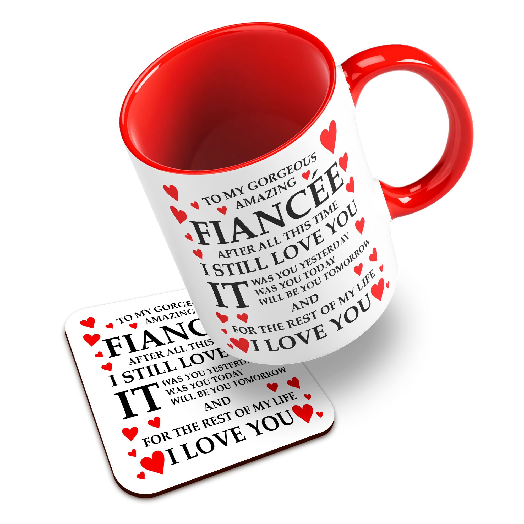 To My Gorgeous Amazing (Relation) Ceramic Mug With High-Gloss Coaster