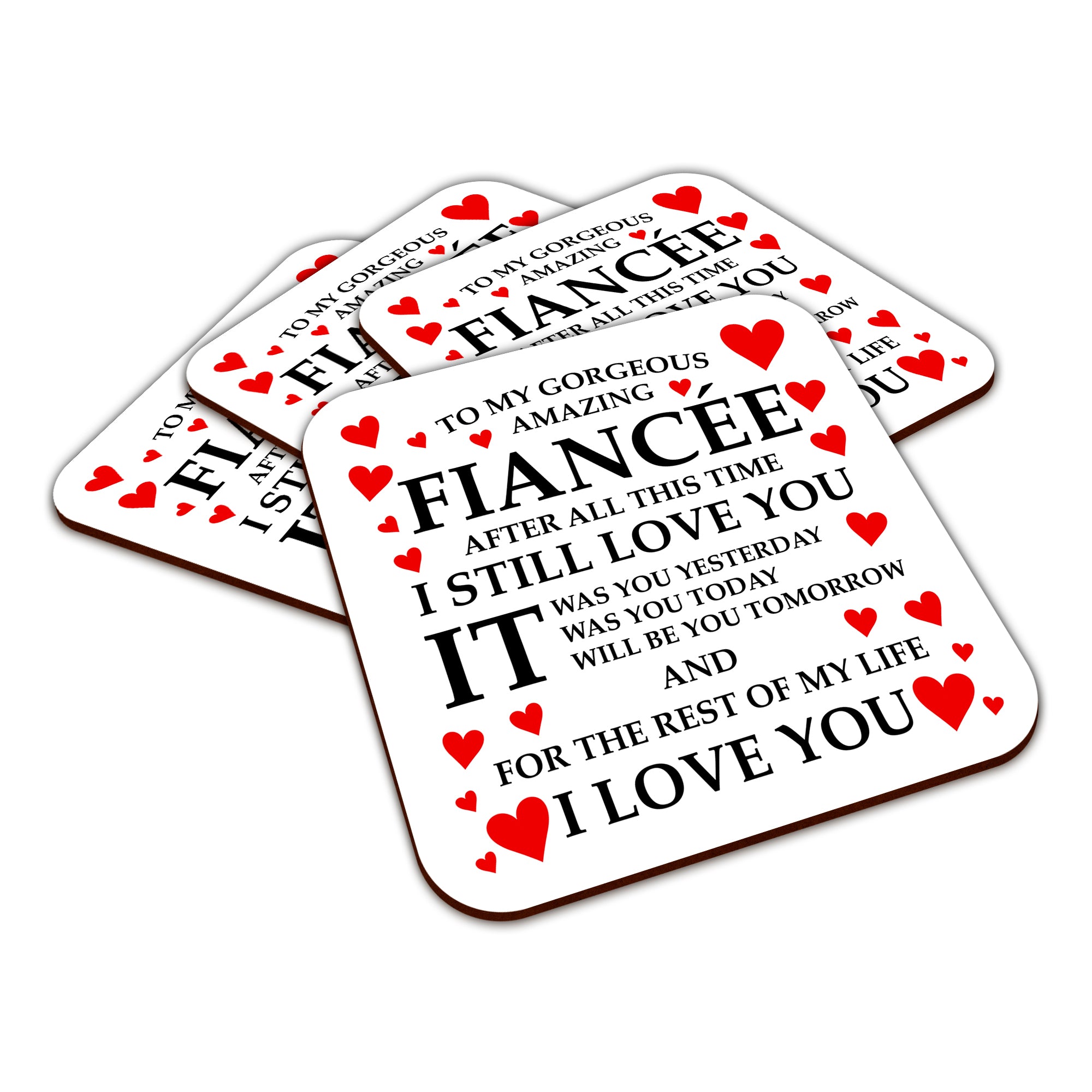 To My Gorgeous Amazing (Relation) Square Smooth High-Gloss Finished Coaster