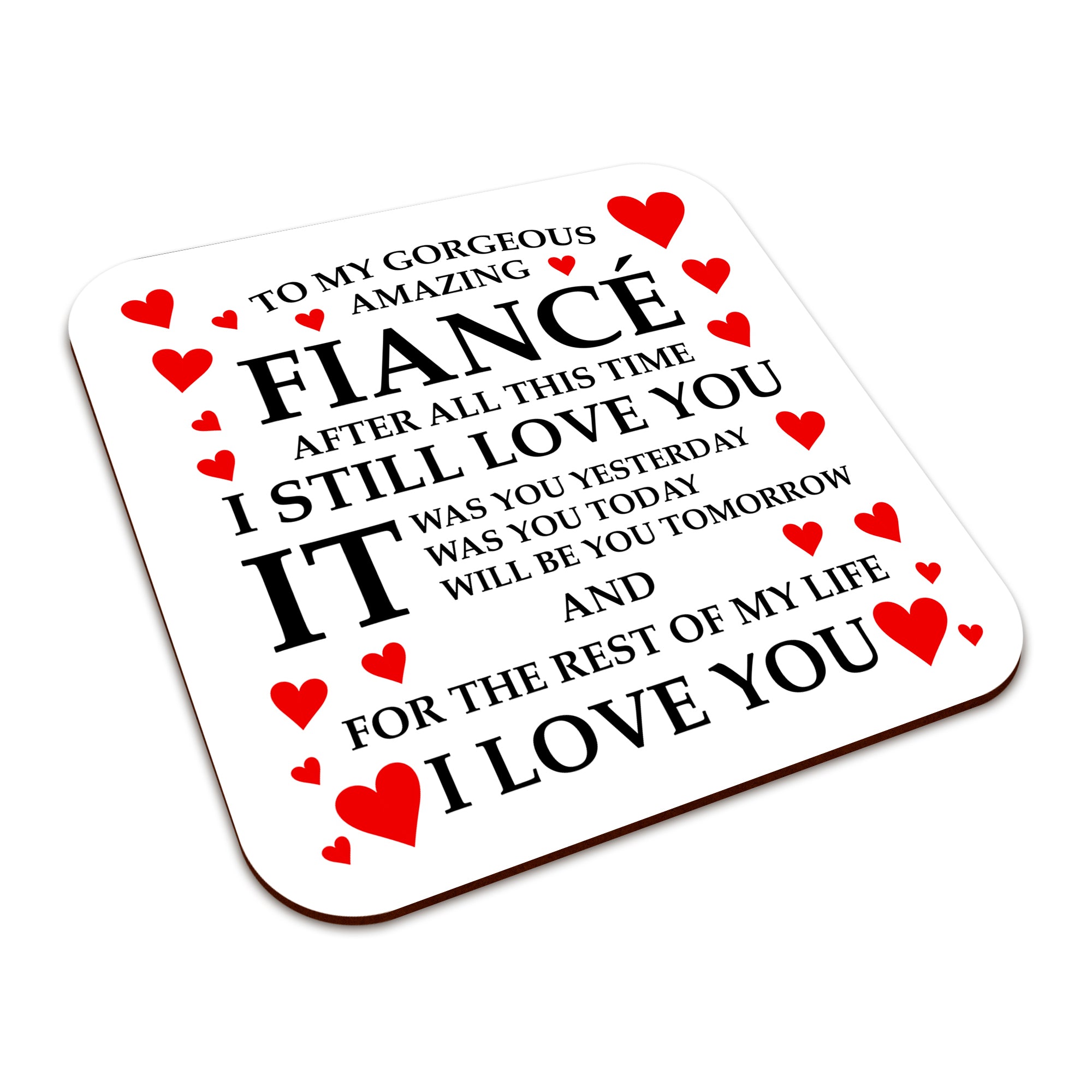 To My Gorgeous Amazing (Relation) Square Smooth High-Gloss Finished Coaster