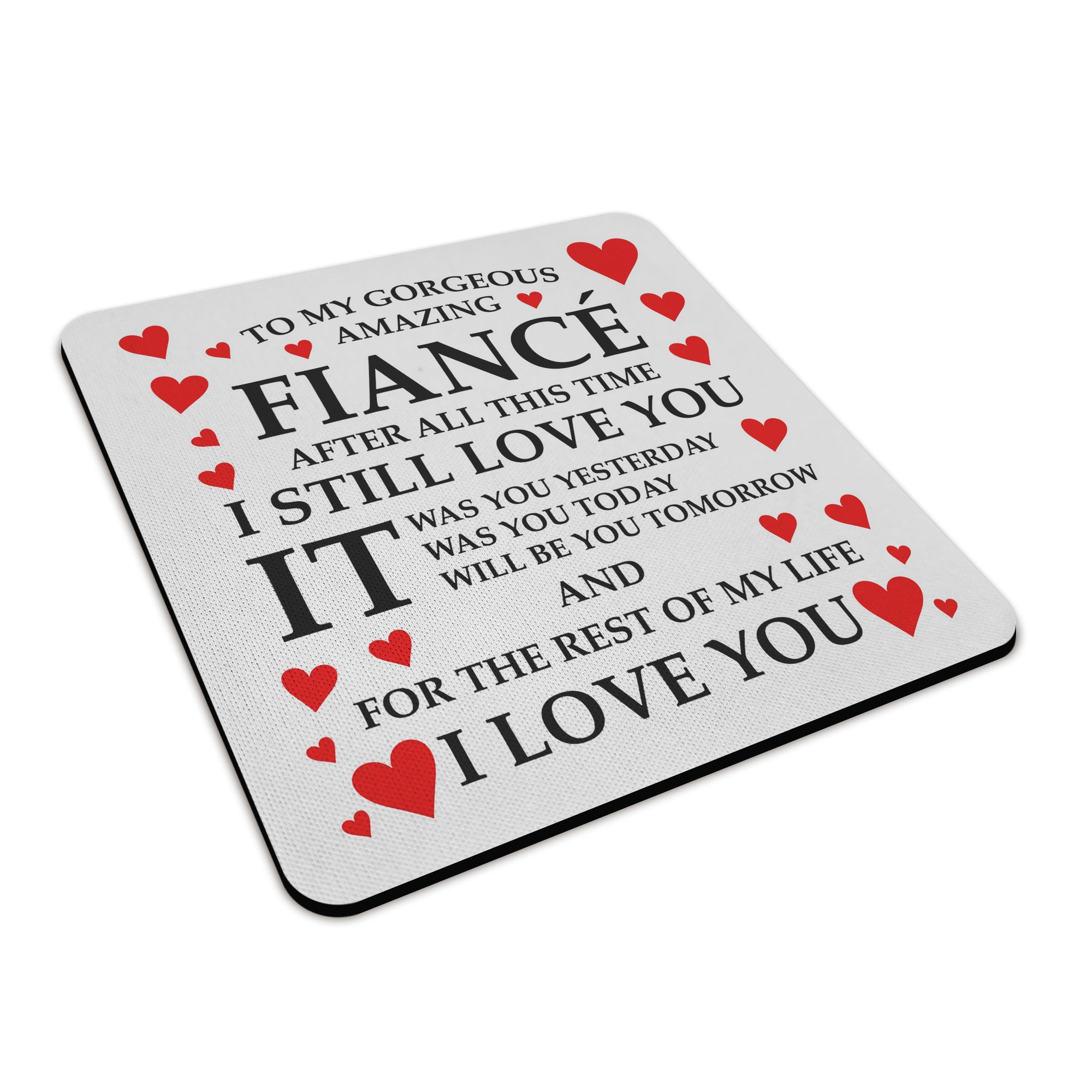 To My Gorgeous Amazing (Relation) Square Fabric / Rubber Coaster