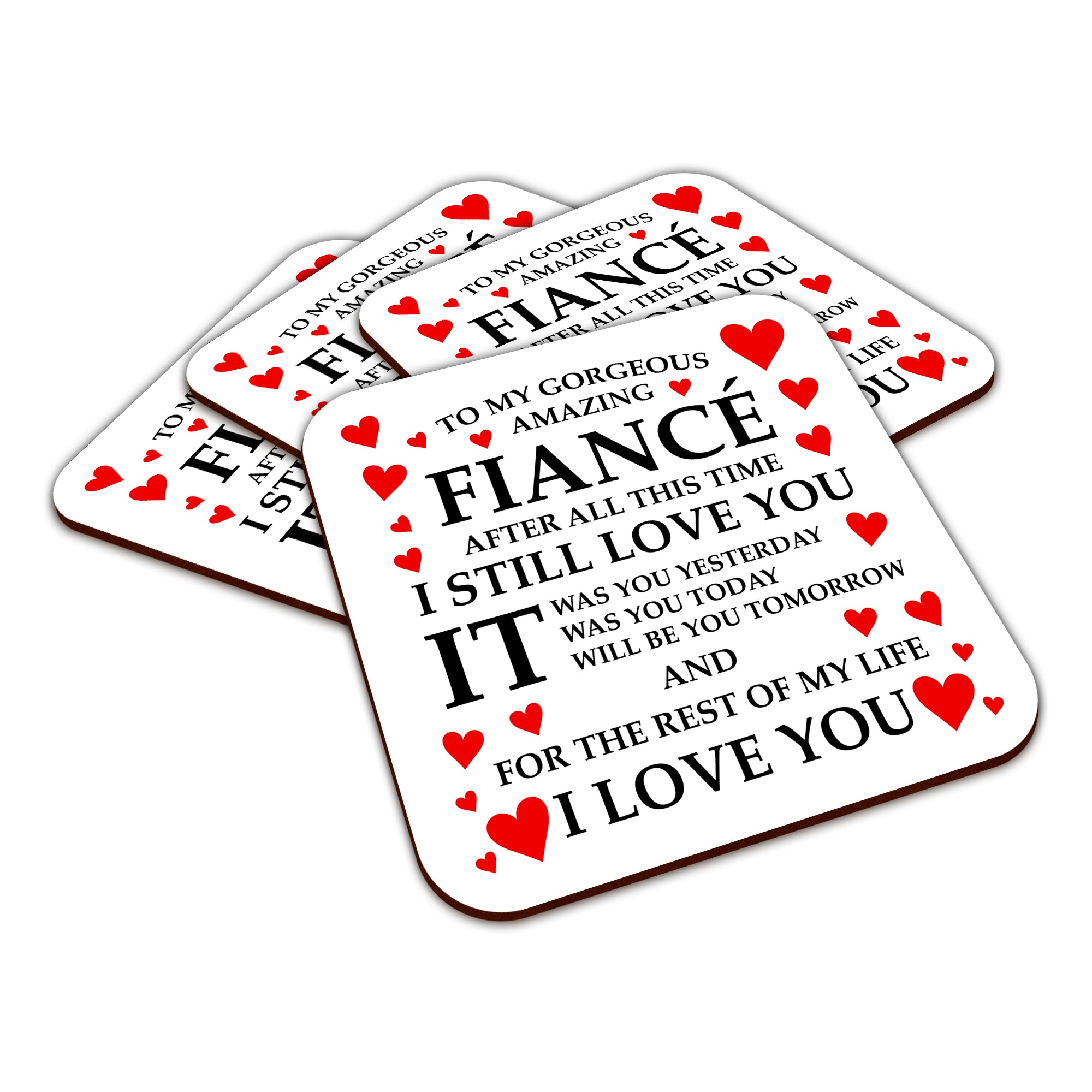 To My Gorgeous Amazing (Relation) Square Smooth High-Gloss Finished Coaster