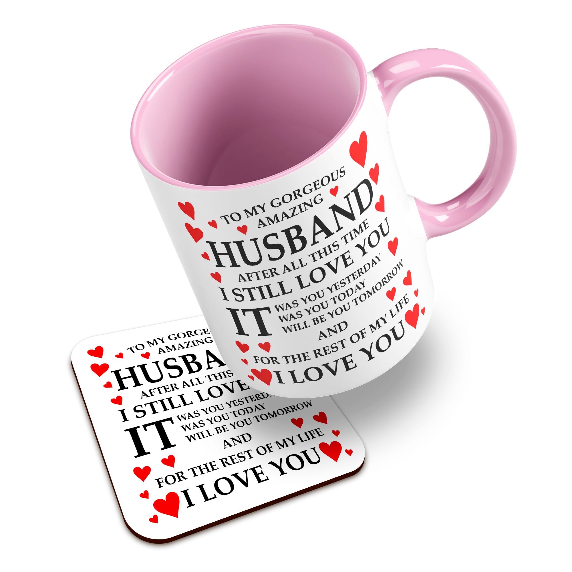 To My Gorgeous Amazing (Relation) Ceramic Mug With High-Gloss Coaster