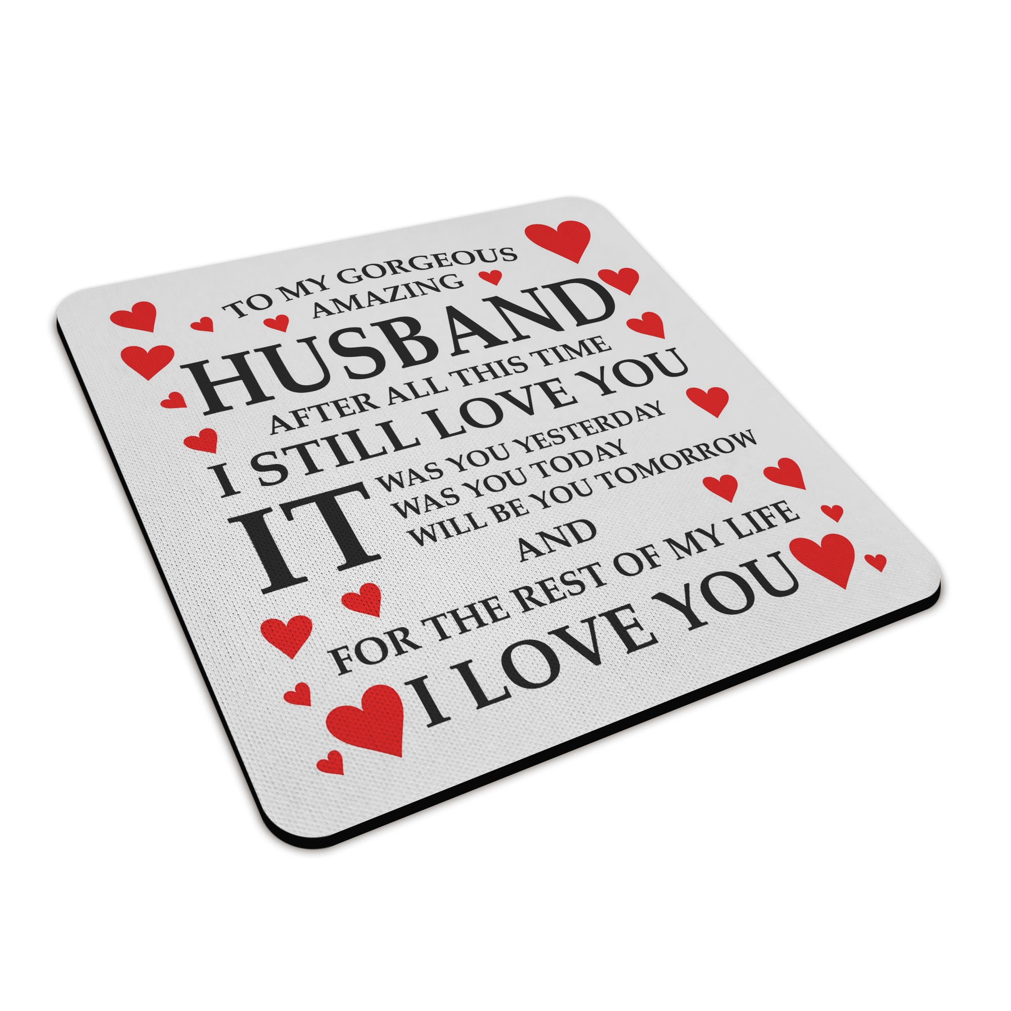 To My Gorgeous Amazing (Relation) Square Fabric / Rubber Coaster