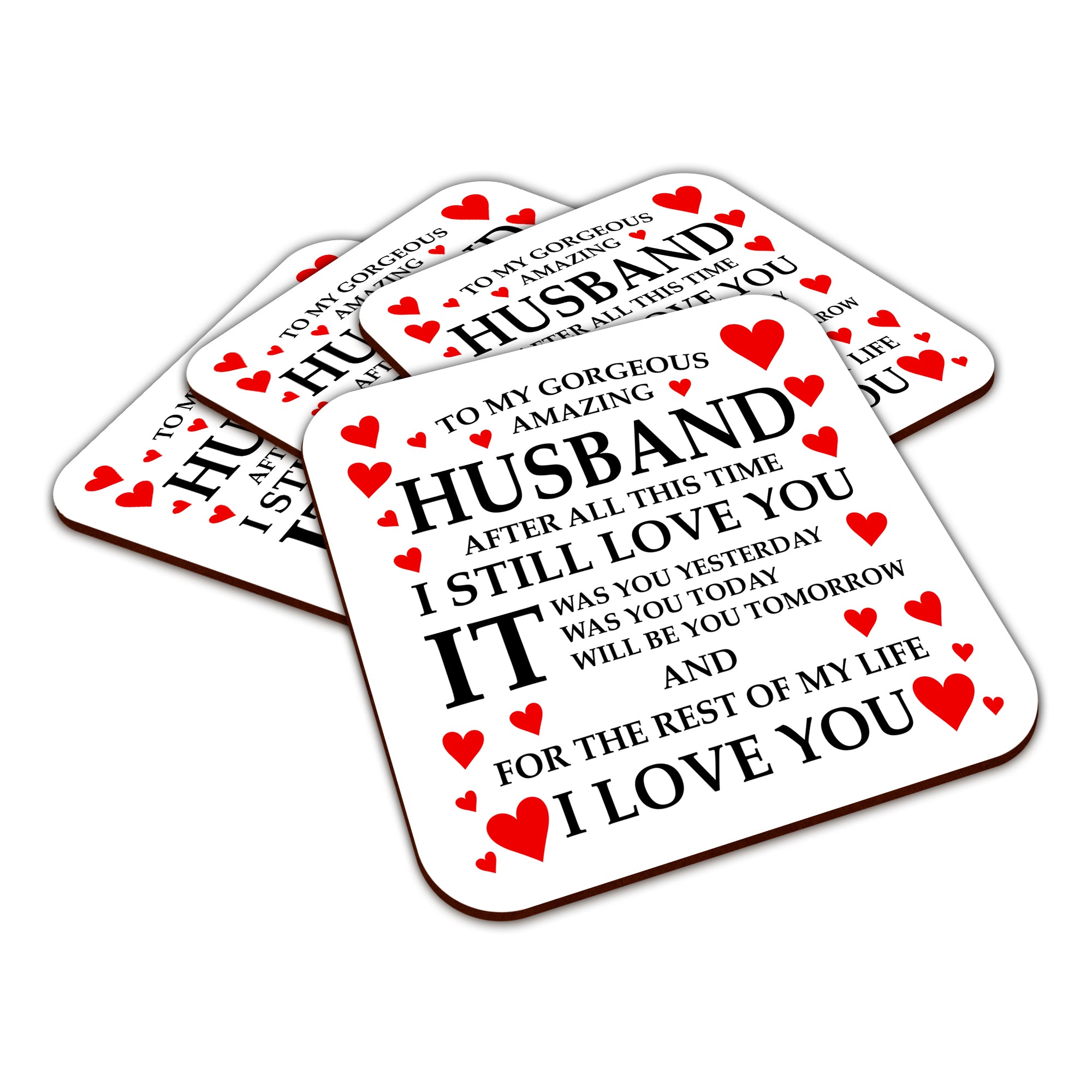 To My Gorgeous Amazing (Relation) Square Smooth High-Gloss Finished Coaster