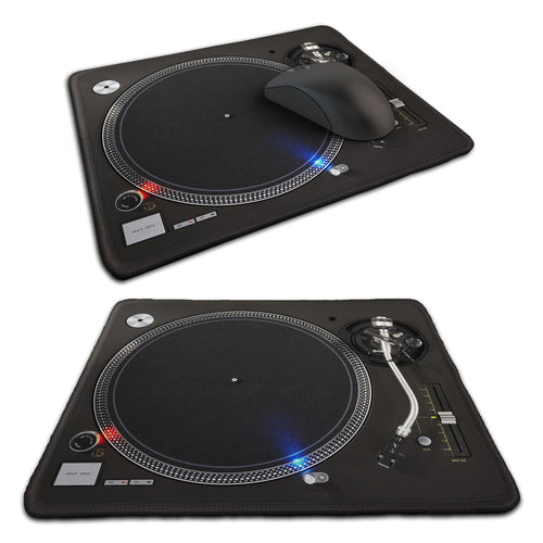 DJ Turntable Rubber Non-slip Computer PC Mousemat - Premium Stitched