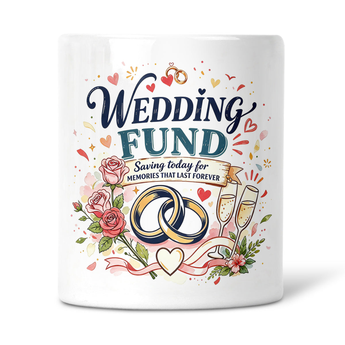 Wedding Fund - Saving Today For Memories That Last Forever Ceramic Money Box