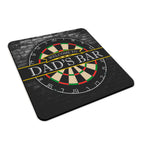 Welcome To Dad's Bar (Dartboard) Square Fabric / Rubber Coaster