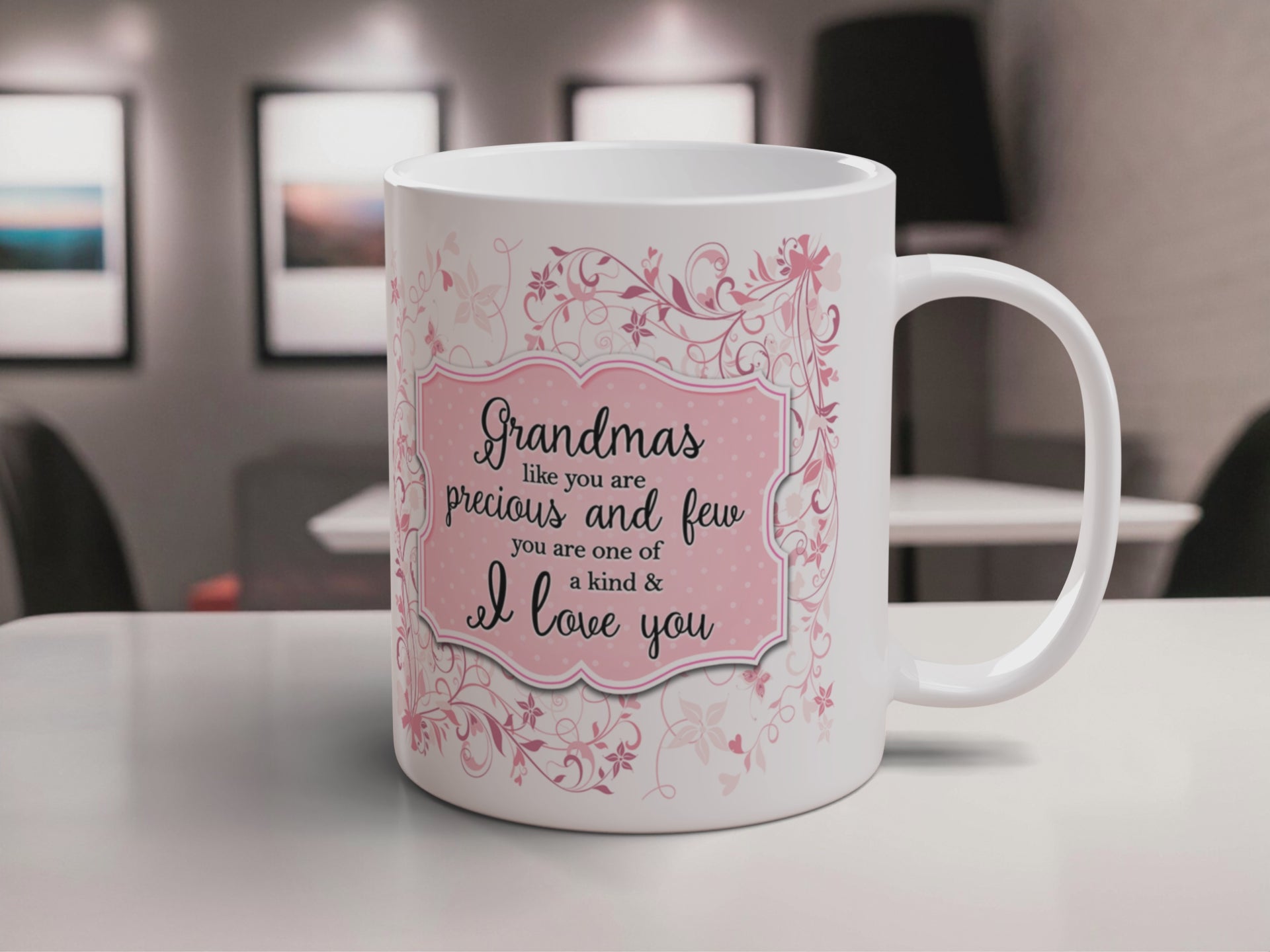 You Are One Of A Kind I Love You (Relation) Floral Ceramic Coffee / Tea Mug