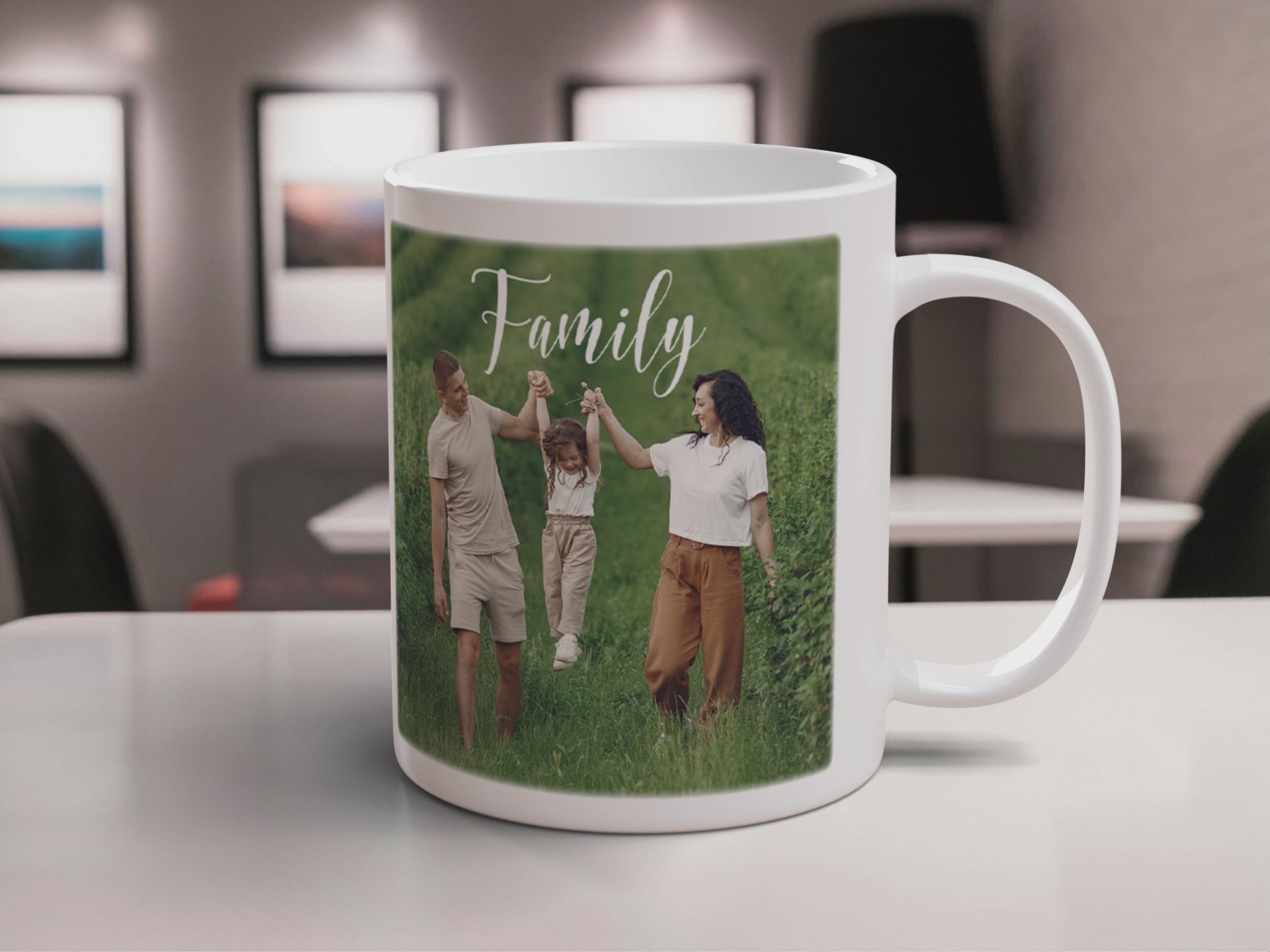 Personalised Photo Mug Custom Design Cup Text Name Business Logo